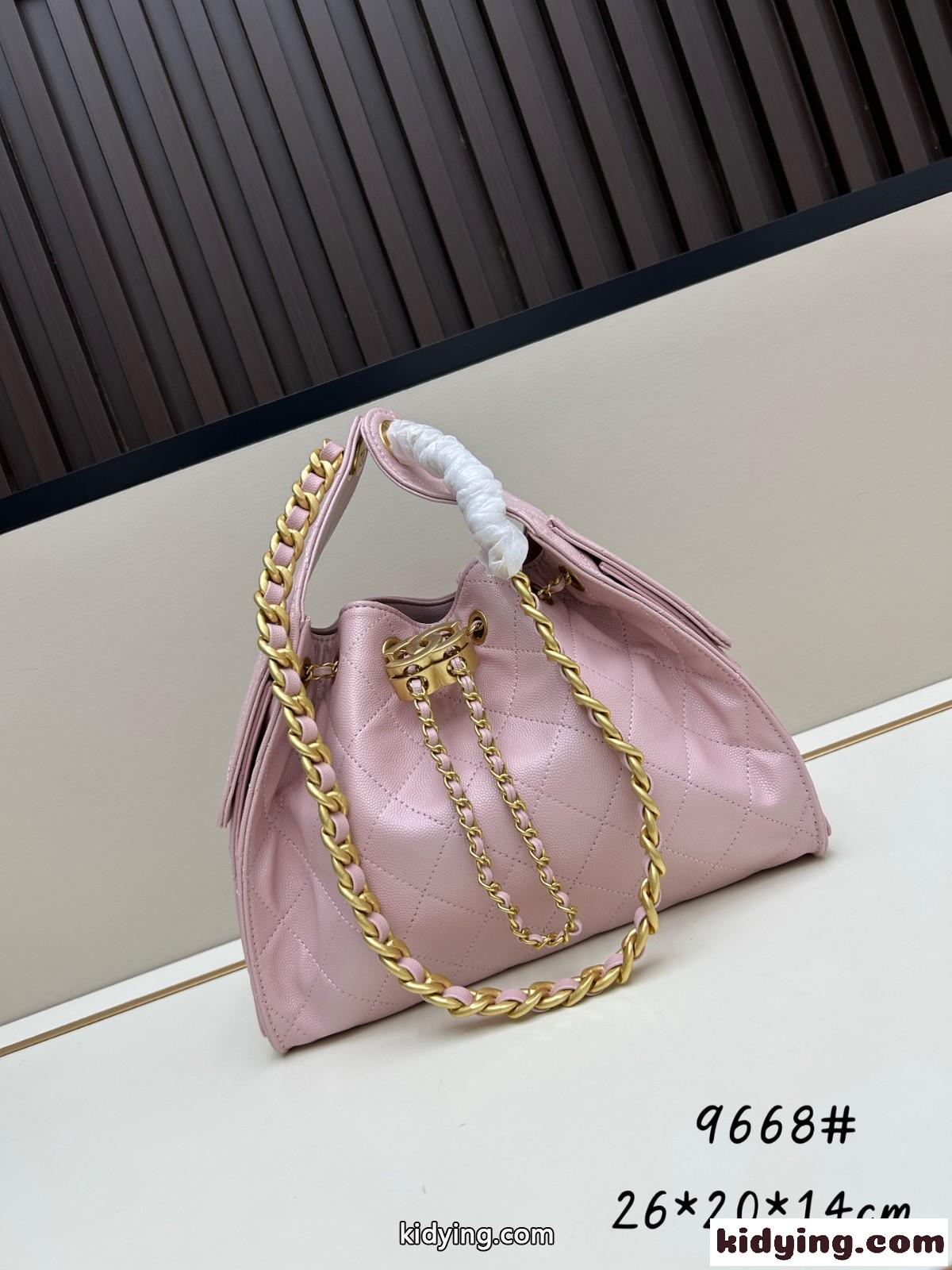 CHANEL25 ホーボーバッグ スモール シャネル バッグ コピー ピンク-1