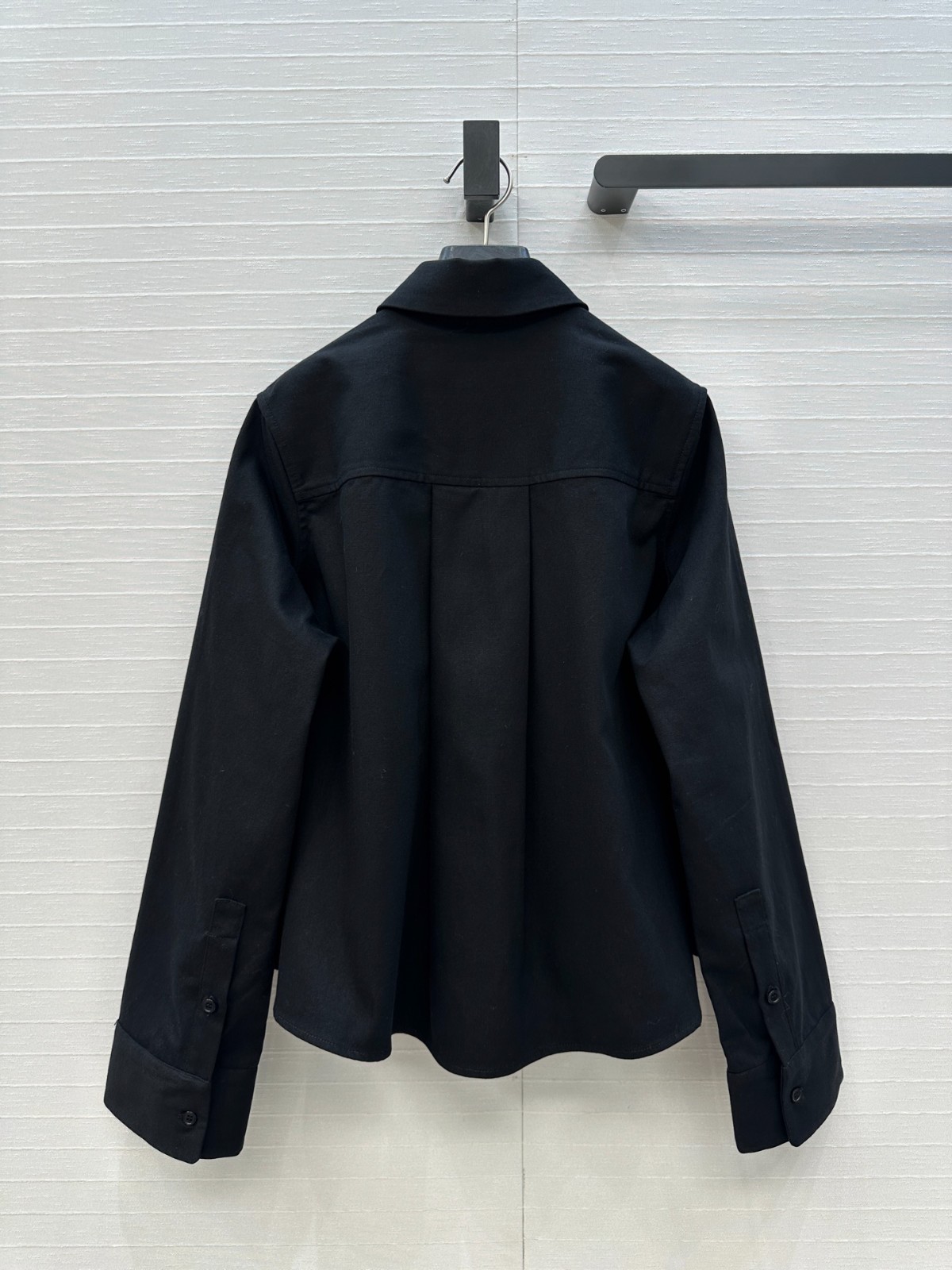 カジュアル リラックス コットン 長袖トップス ロエベ シャツ コピー ブラック-3