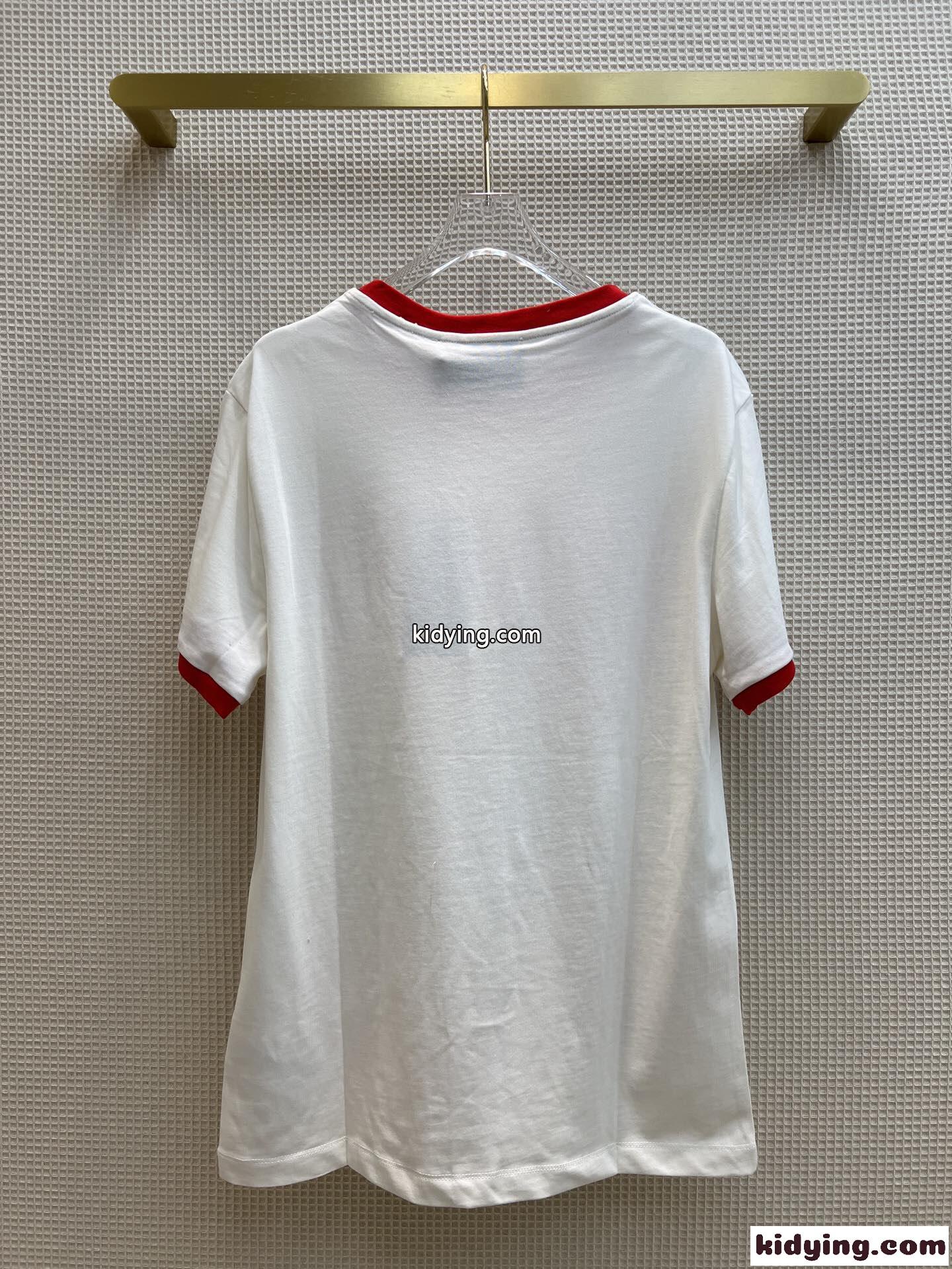 Gucci x Harry Styles プリント バイカラー グッチ Tシャツ コピー 半袖 トップス ユニセックス-3