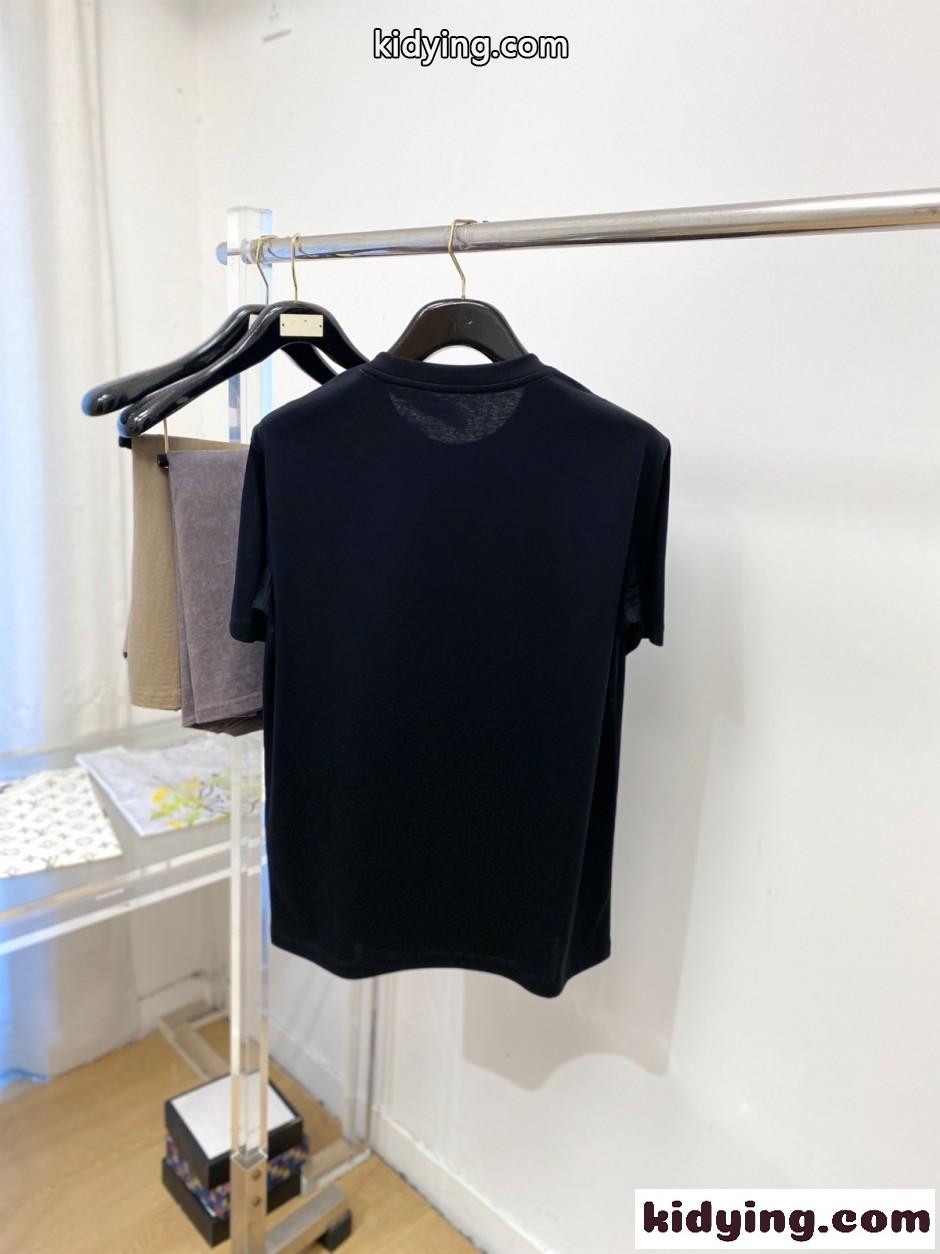 ホースモチーフ クルーネック 半袖Tシャツ エルメス Tシャツ 偽物 ブラック-2
