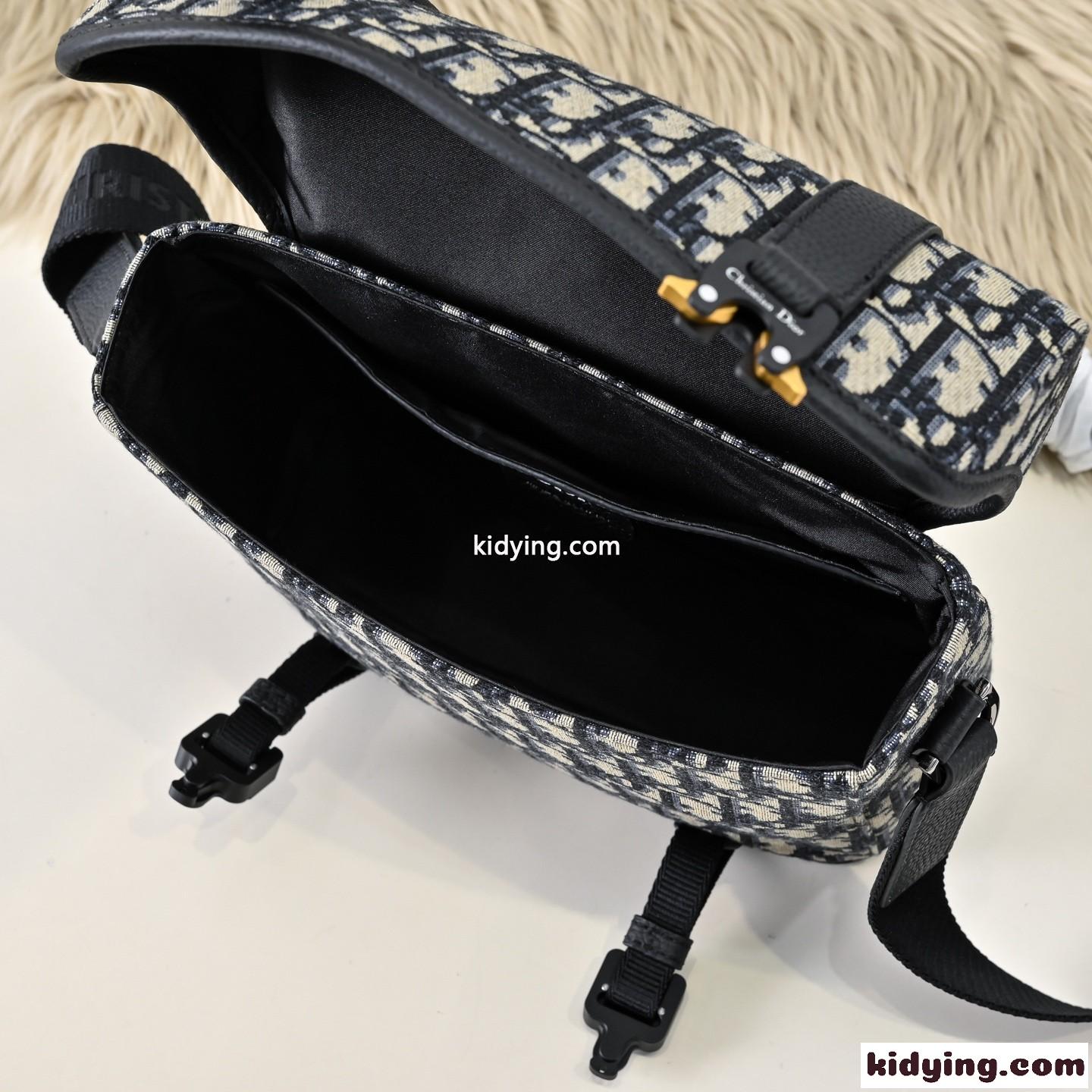Dior Hit the Road フラップ付き メッセンジャーバッグ スーパーコピー ジャガード ベージュ-4