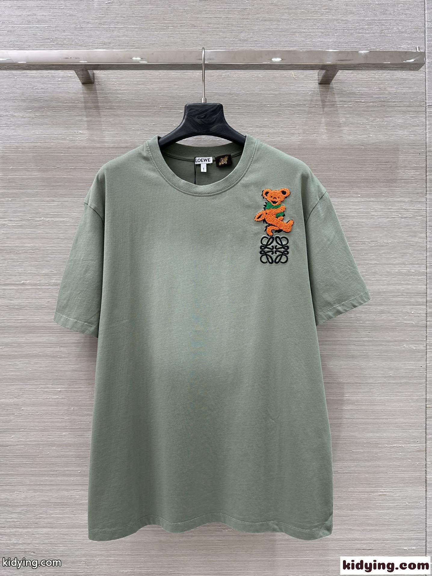 リラックスフィット コットンTシャツ ロエベ Tシャツ コピー ユニセックス-1
