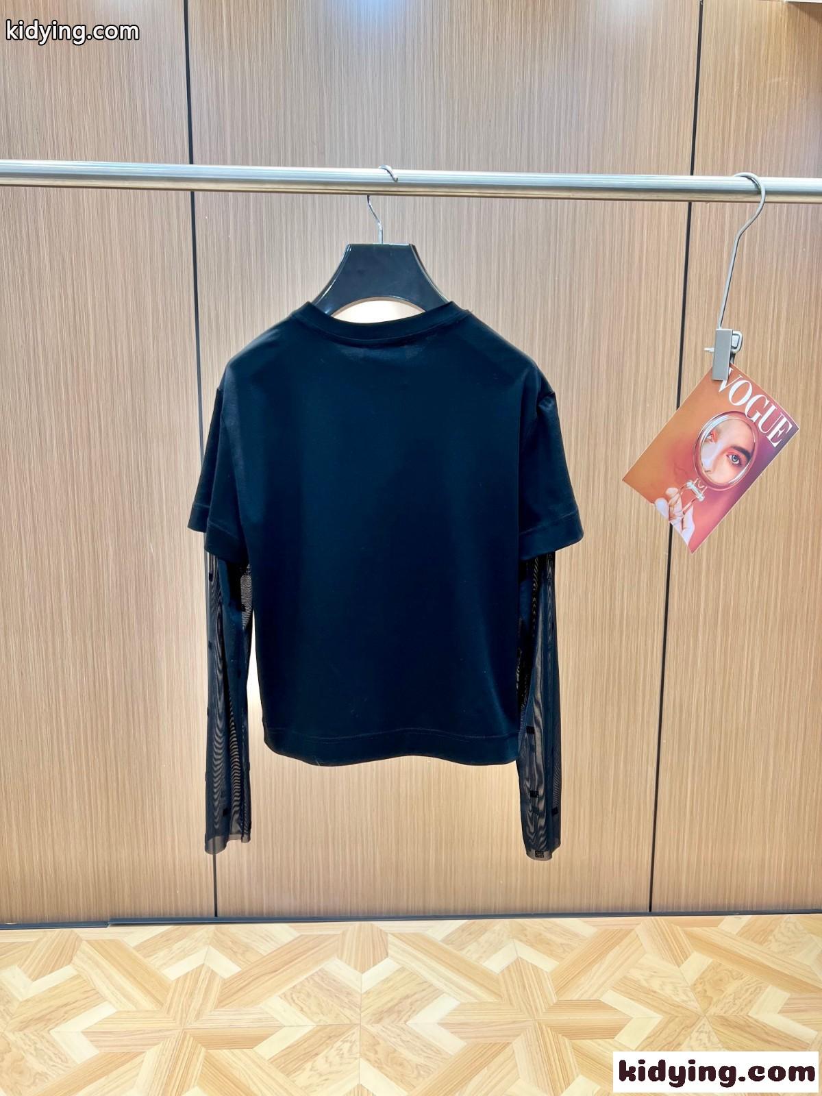 4G クルーネック ロゴ ロングスリーブTシャツ ジバンシィ Tシャツ コピー-2