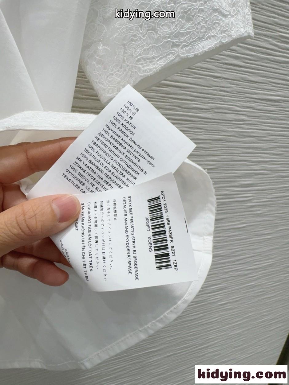 上品 ロゴ入り コットン 半袖シャツ ミュウミュウ シャツ コピー ホワイト-1
