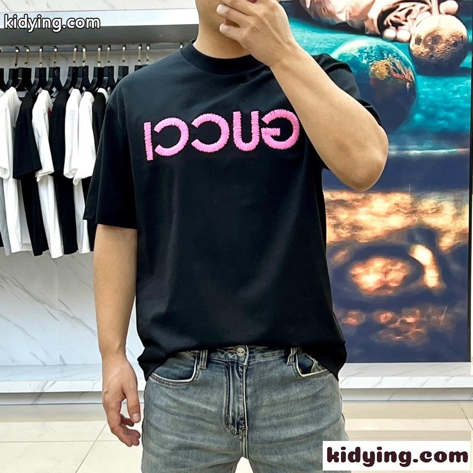 定番 合わせやすい ロゴ グッチ Tシャツ コピー 半袖tシャツ ブラック-1