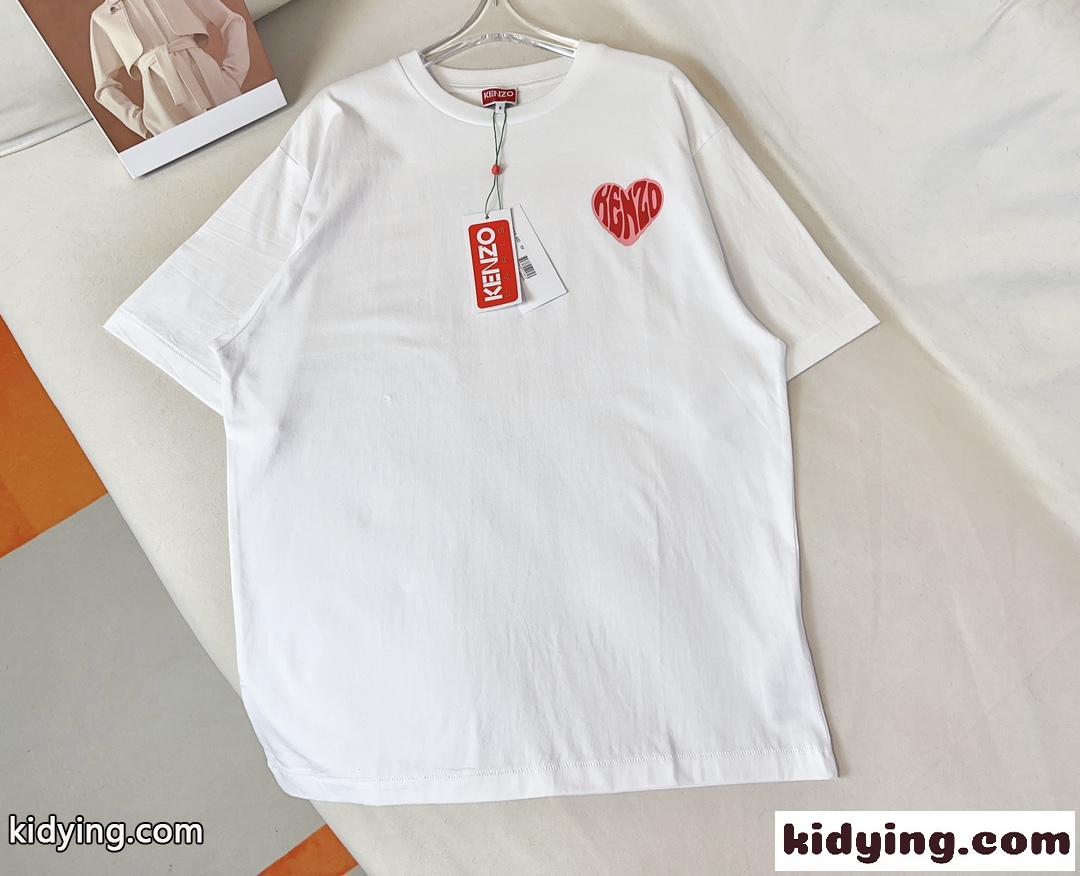 人気 おしゃれ KENZO HEART ケンゾー Tシャツ コピー カジュアル 合わせやすい ホワイト-0