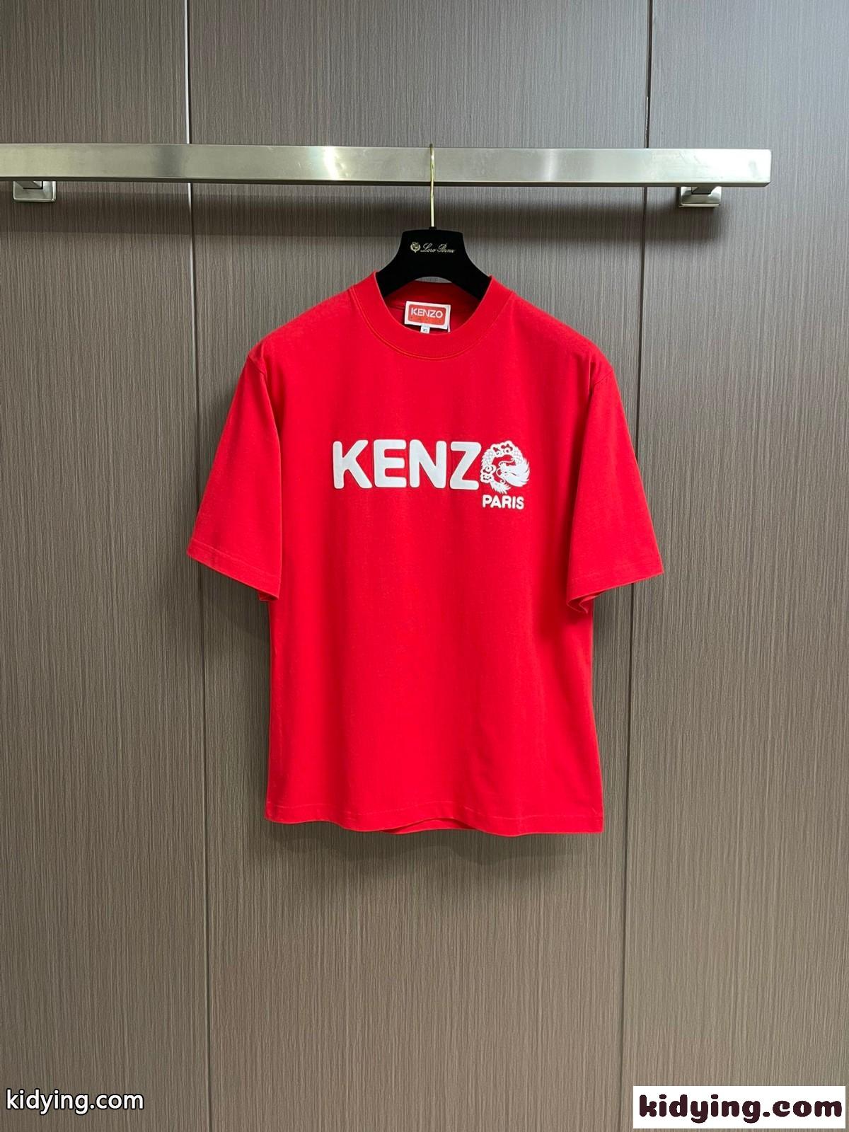 YEAR OF THE DRAGON 半袖 Tシャツ ユニセックス ケンゾー tシャツ コピー レッド-0