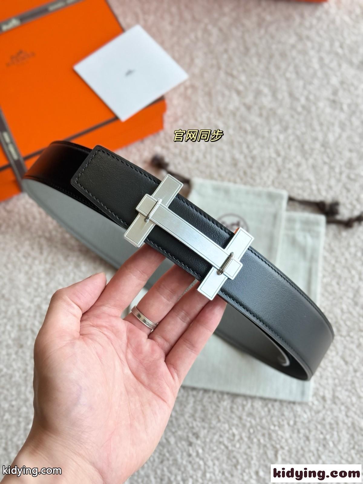 エルメス ベルト コピー リバーシブル レザーベルト Hジャンピング 38MM-0