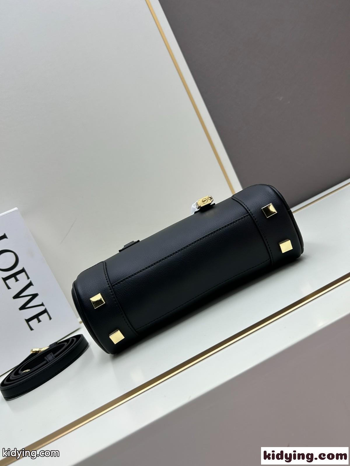 アマソナ23 クロップド バッグ ロエベ バッグ スーパーコピー ブラック-4