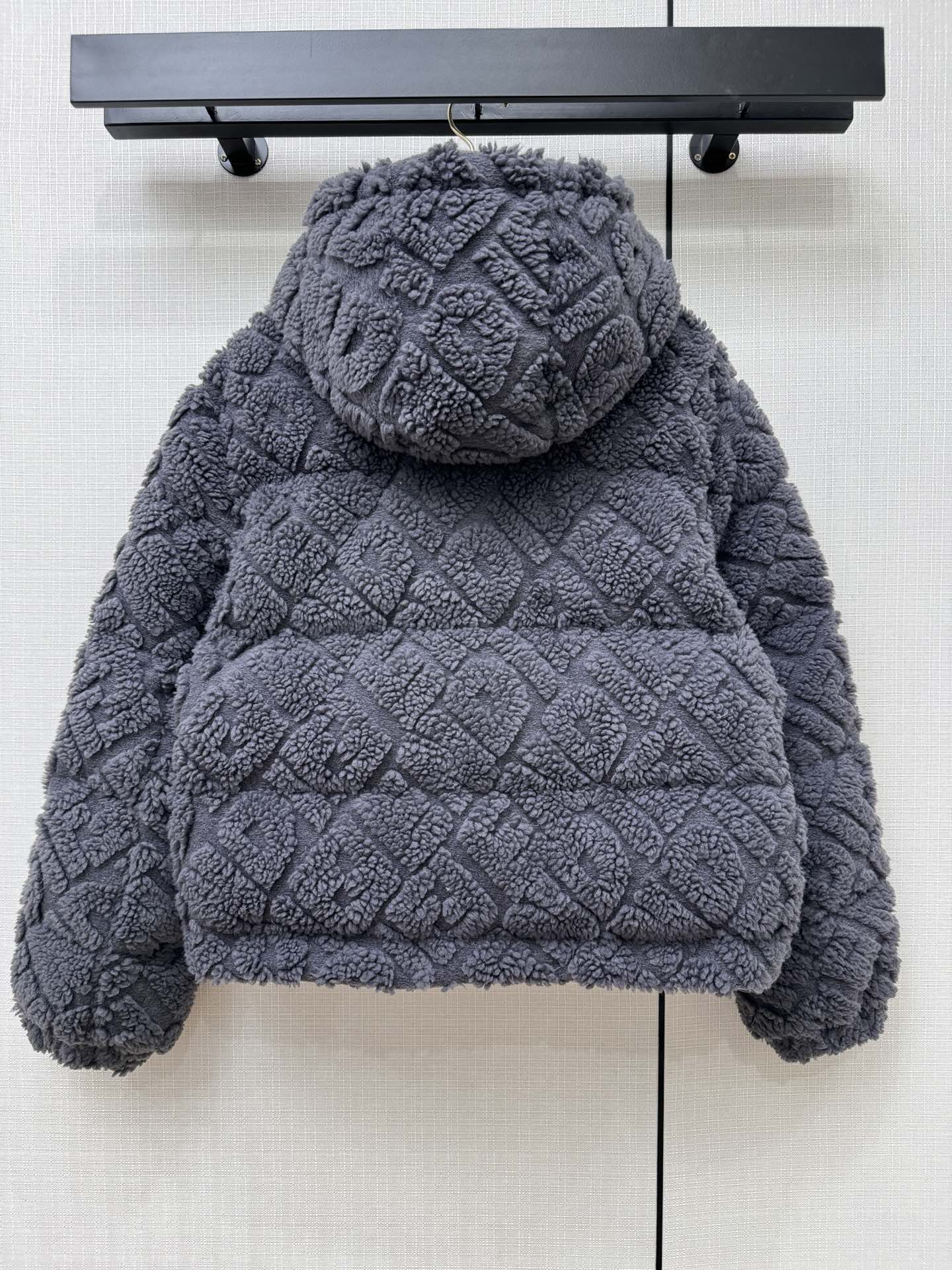 もこもこ 秋冬 可愛い フェンディ ジャケット コピー レディース グレー-5