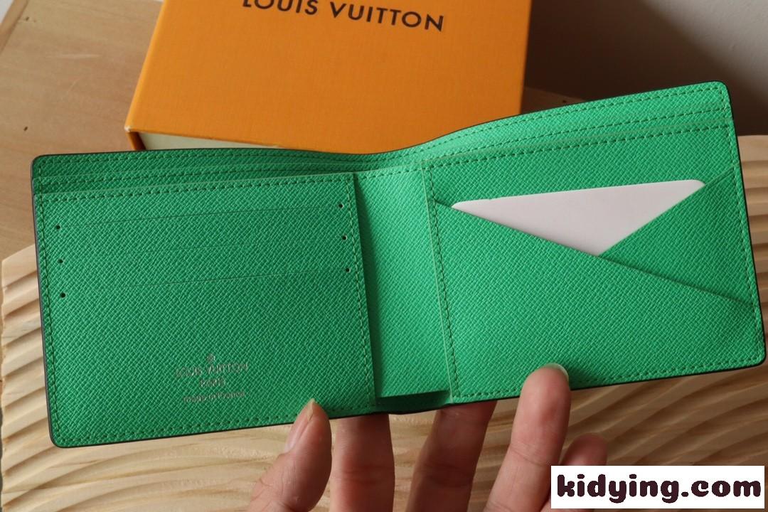 ポルトフォイユ・ミュルティプル 折りたたみ財布 ルイヴィトン 財布 コピー グリーン-1