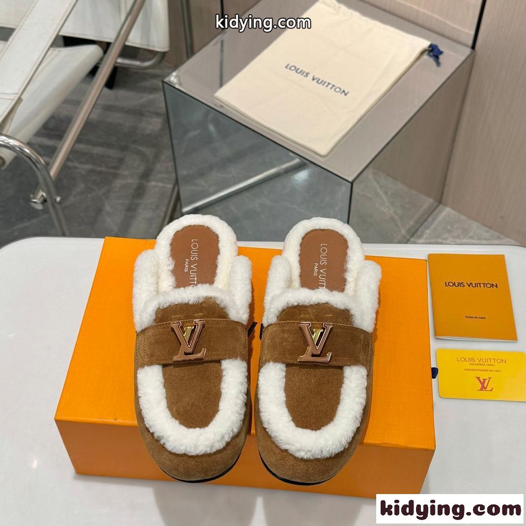 人気 LV カプリ・オープン・ローファー ルイヴィトン シューズ コピー ブラウン-0