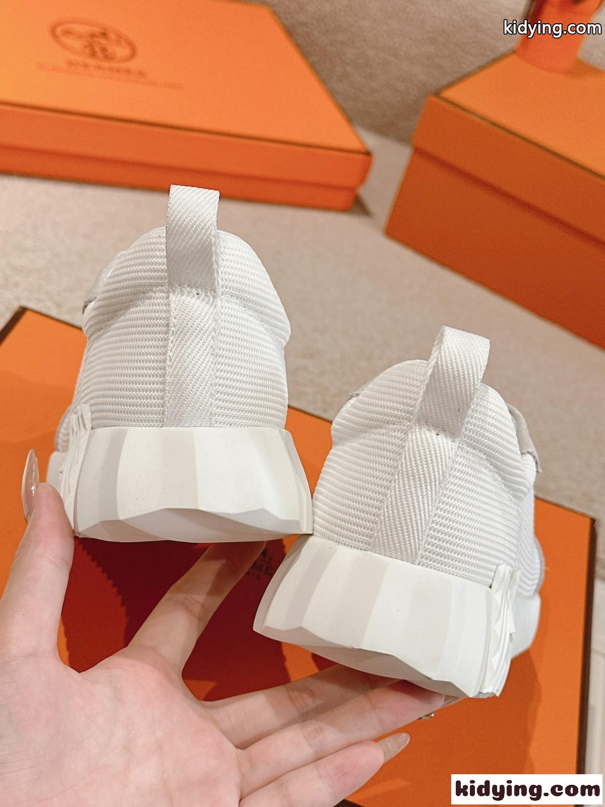 人気 カジュアル バウンシングスニーカー エルメス スニーカー コピー テクニカルキャンバス＆スエード-3