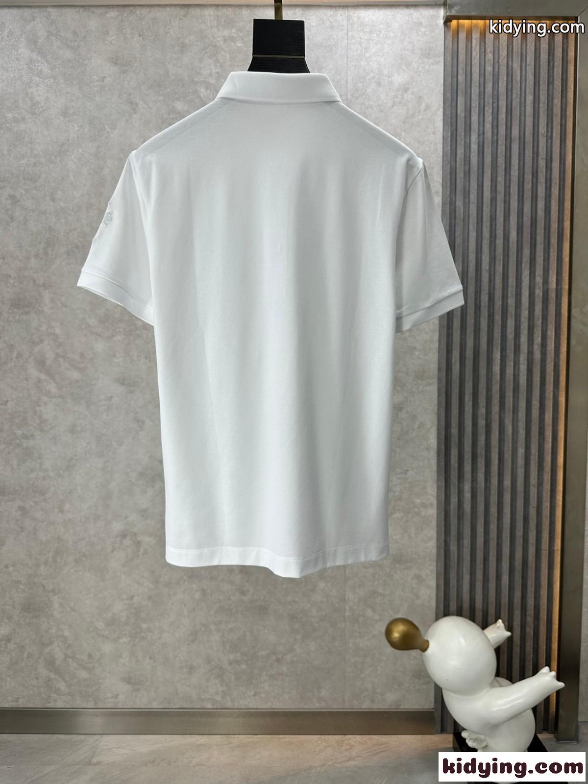 クロムハーツ Tシャツ 偽物 カジュアル クロスパッチ クルーネック 半袖 ポロシャツ ホワイト-0