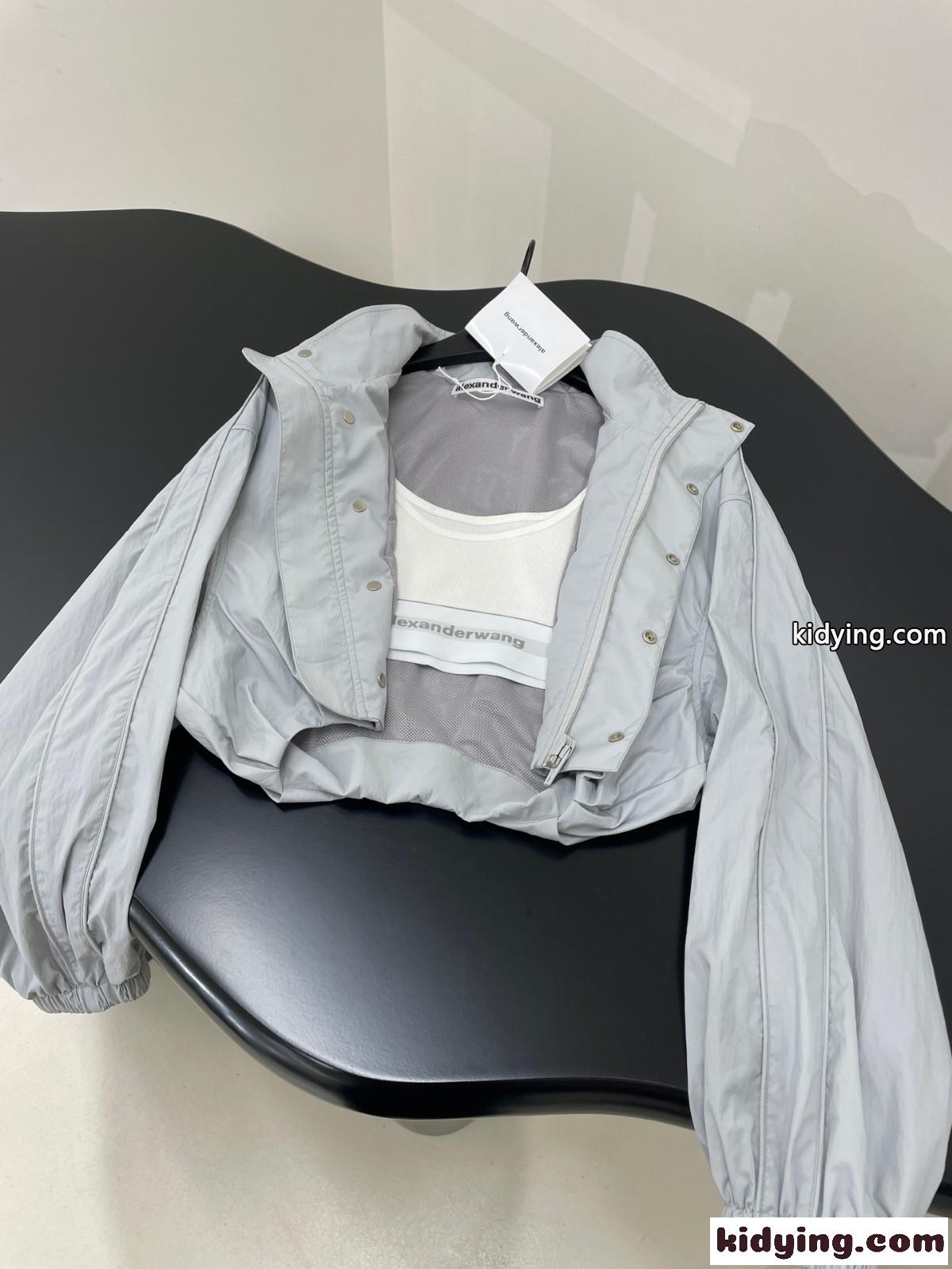 アレキサンダーワング ブラトップ付き ボレロ トラックジャケット コピー-3