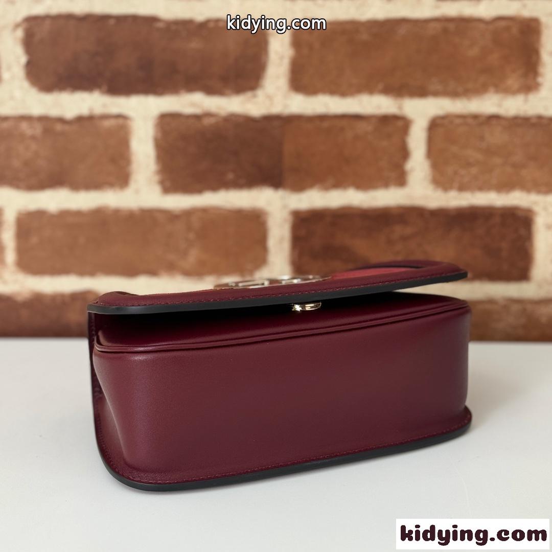 グッチ ブロンディ スモール ショルダーバッグ コピースエード ワイン-2