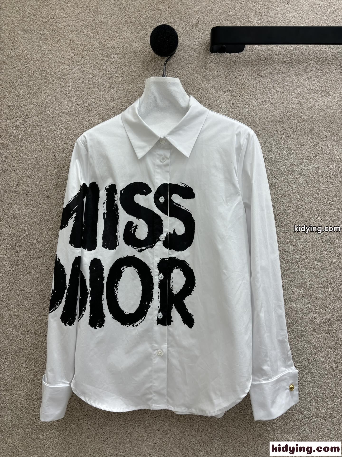 Miss Dior コットン ブラウス クリスチャン・ディオール シャツ コピー レディース-2