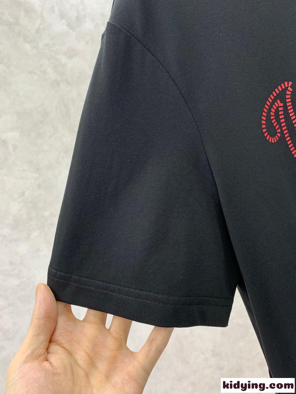ベーシック おしゃれ ロゴ クルーネック ヴェルサーチェ Tシャツ コピー メンズ 半袖 トップス-5