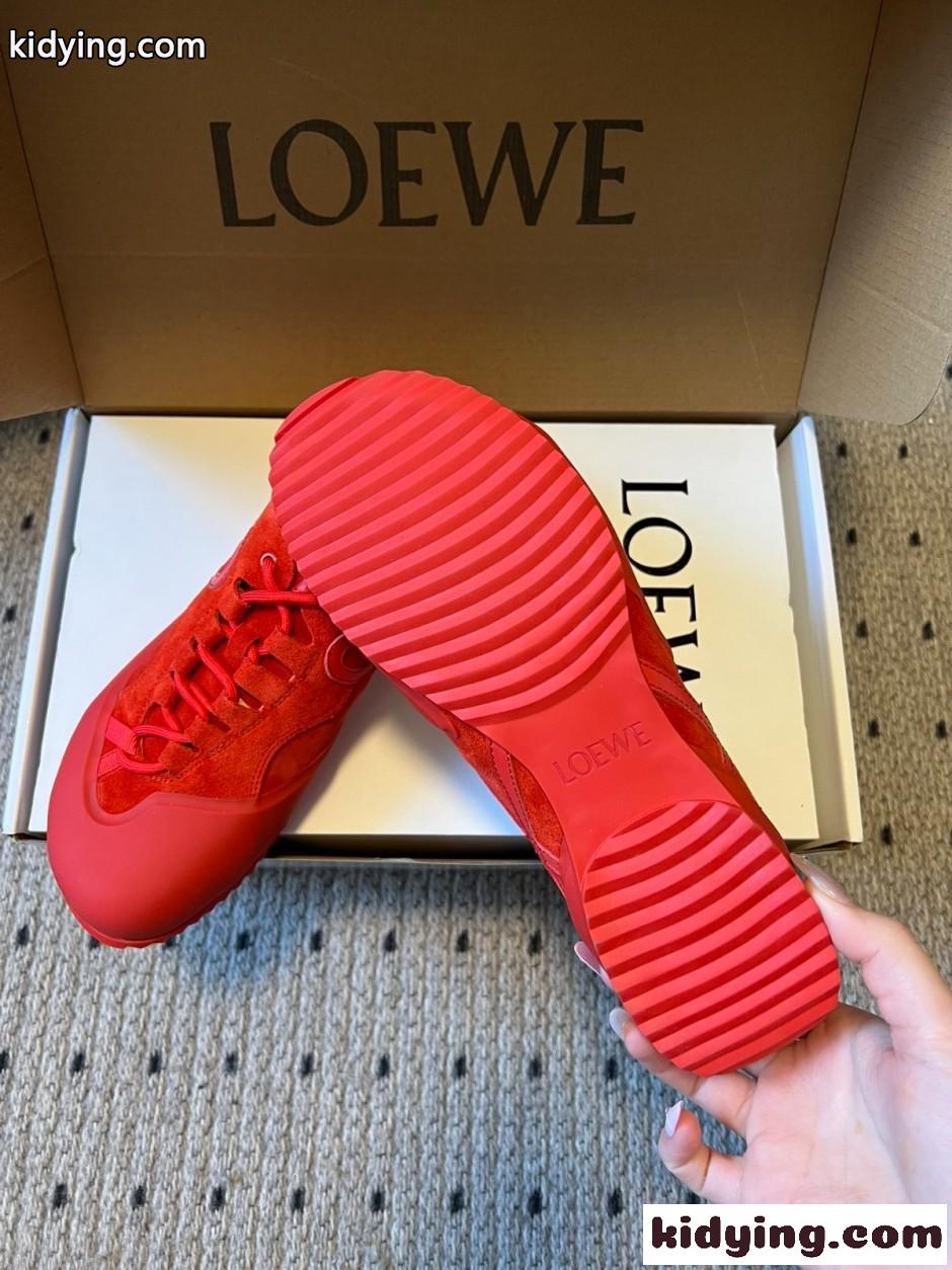 新作&お洒落 カジュアル LOEWE ロエベ グリップ スニーカー コピー レッド-1