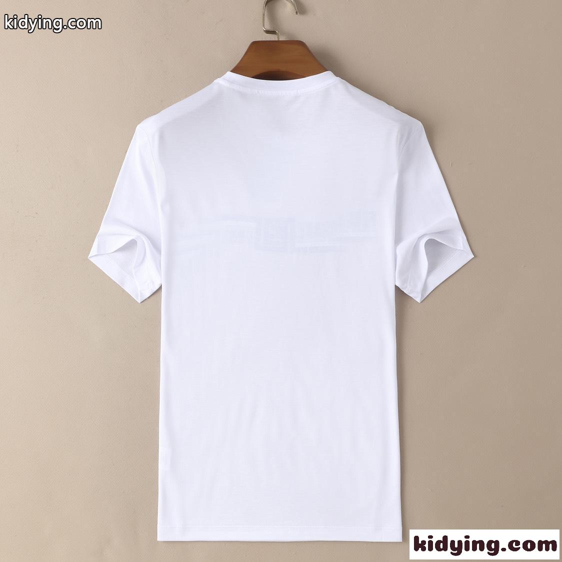 柔らかい 快適 トップス シンプル 高級感 ヴェルサーチェ 半袖Tシャツ コピー ロゴ クルーネック 定番-4