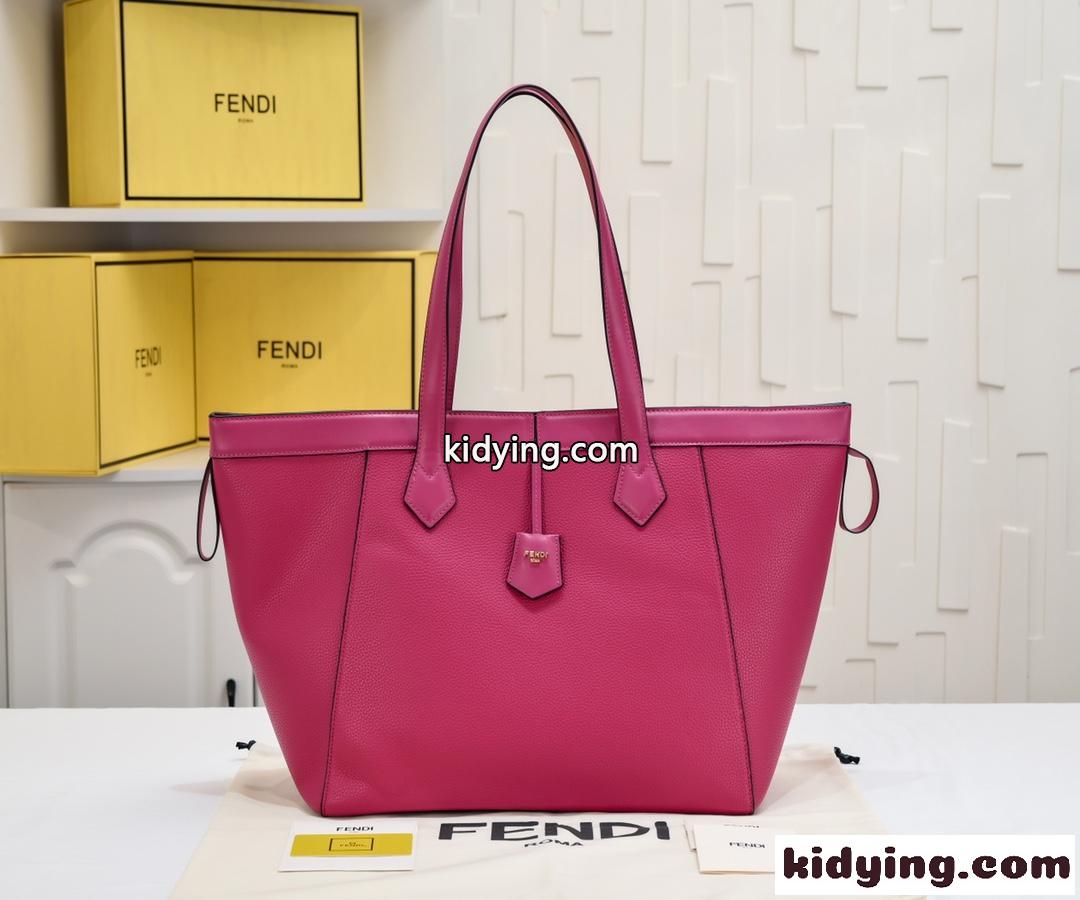 Fendi Origami ラージ 変形バッグ フェンディ バッグ コピー ピンクレザー-0