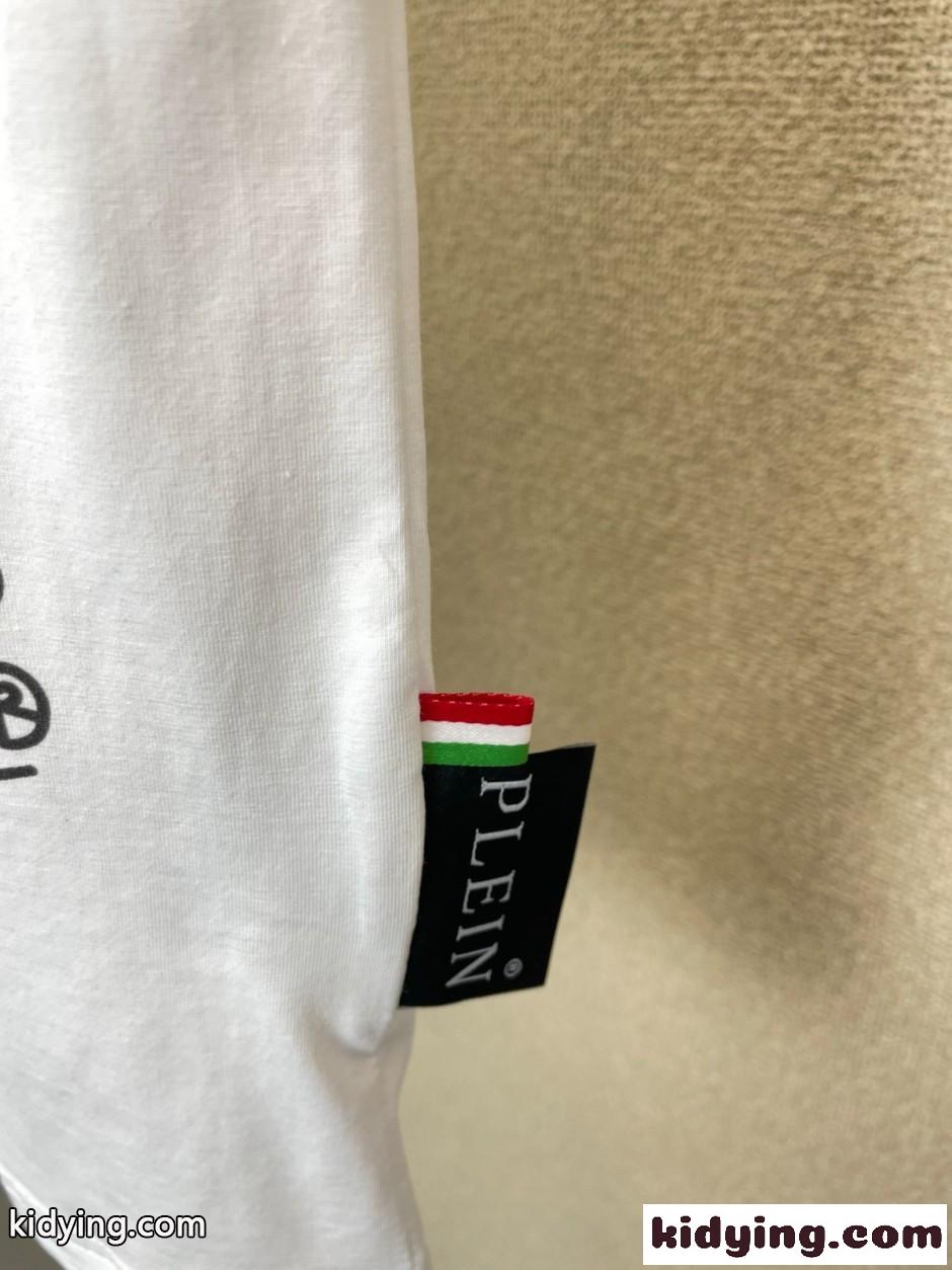 注目される ベアモチーフ 半袖Tシャツ フィリッププレイン Tシャツ 偽物 クルーネック-3