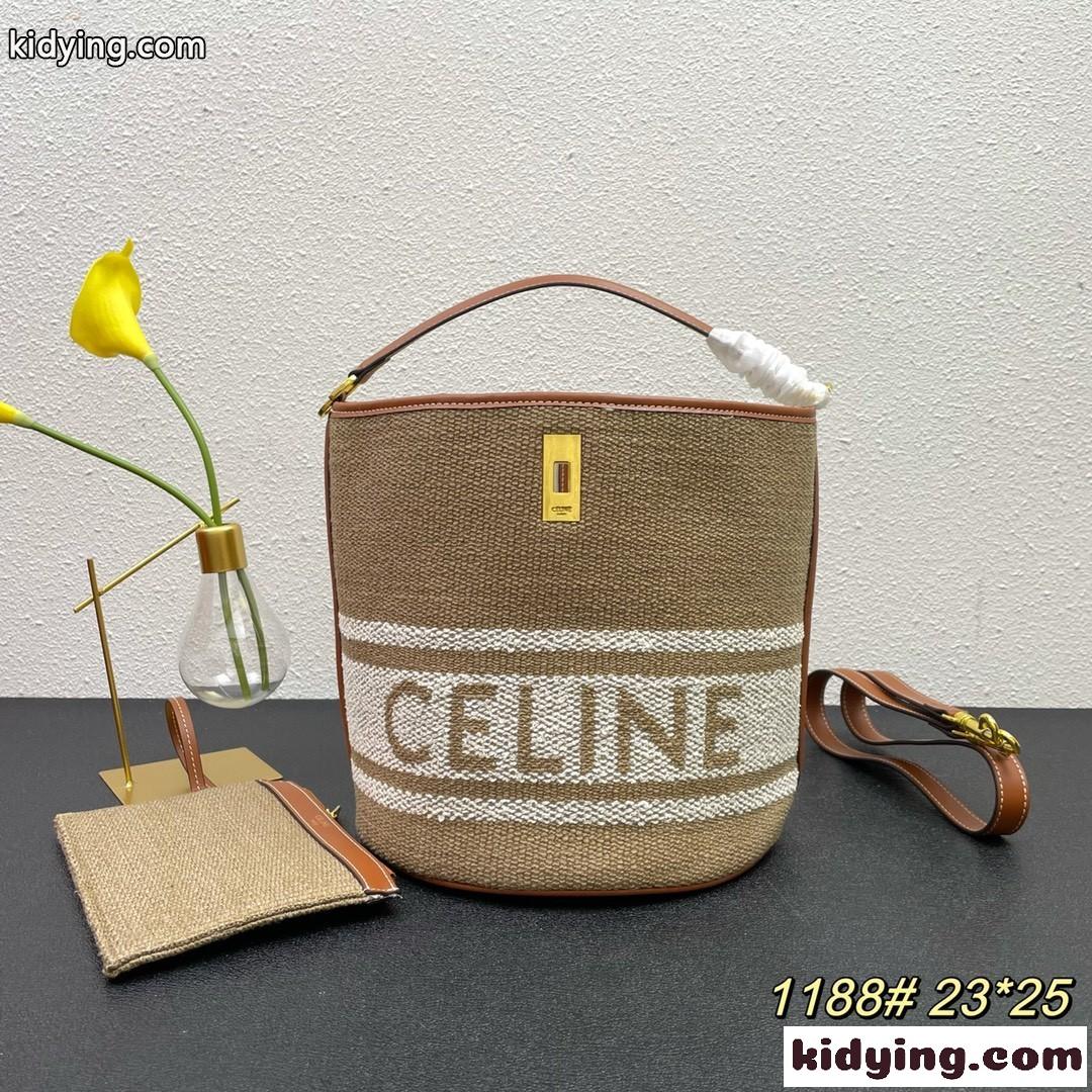 CELINE セリーヌ ロゴ 16セーズ 2WAY バケット ショルダーバッグ スーパーコピー-2