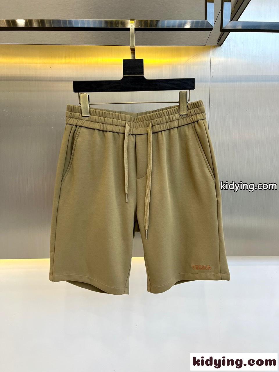 春夏 定番 ショートパンツ エルメネジルド・ゼニア パンツ コピー カーキ-0
