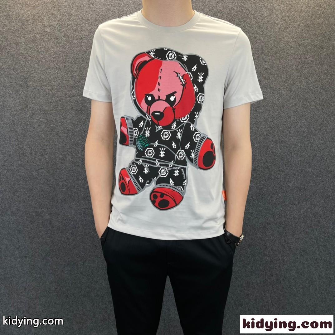 フィリッププレイン 半袖Tシャツ コピー 着心地いい 上品 春夏 定番 クルーネック カジュアル おしゃれ-1