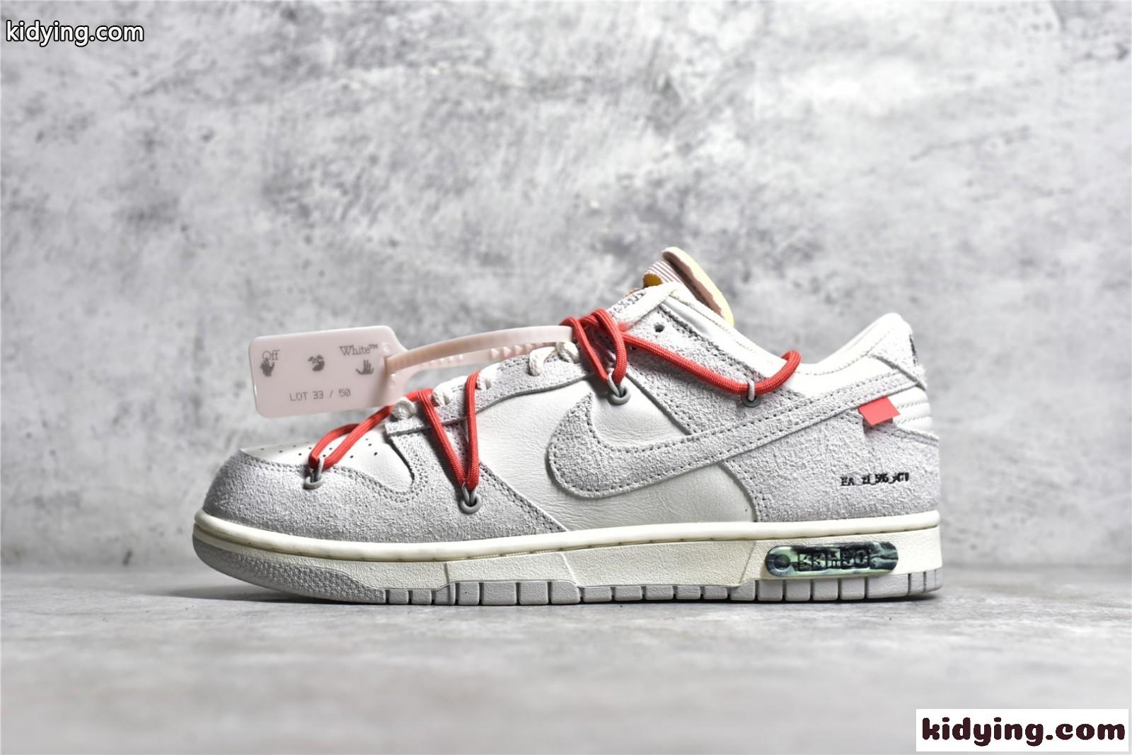 大人気!NIKE X OFF-WHITE DUNK LOW オフホワイト スニーカー コピー ユニセックス-0