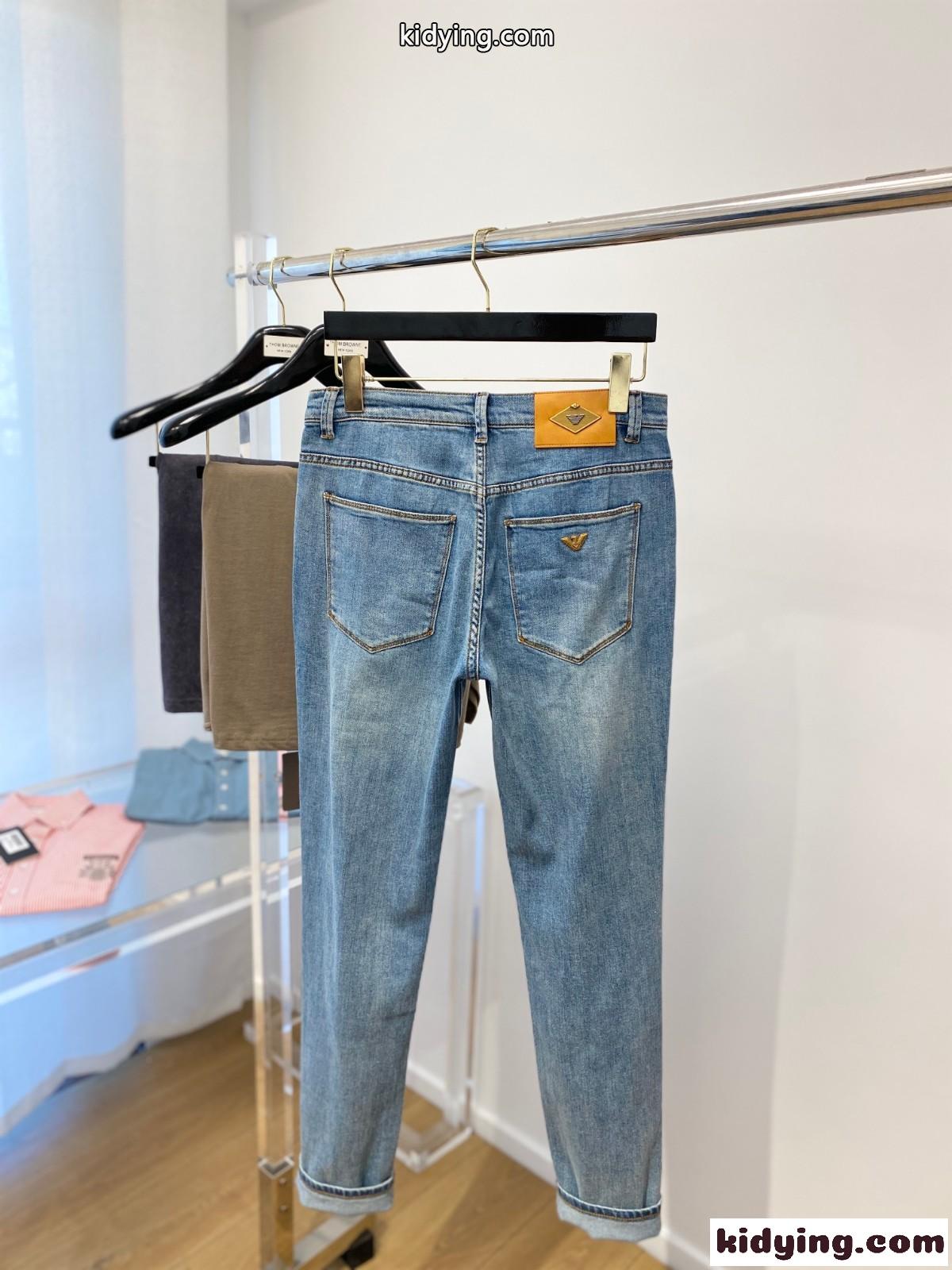 アルマーニ ジーンズ コピー 快適 シンプル おしゃれ メンズ 春夏 デニムパンツ-3