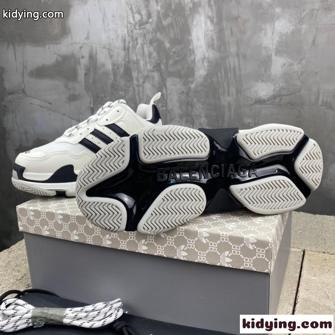 人気 BALENCIAGA×adidas トリプルS バレンシアガ スニーカー コピー レースアップ-4