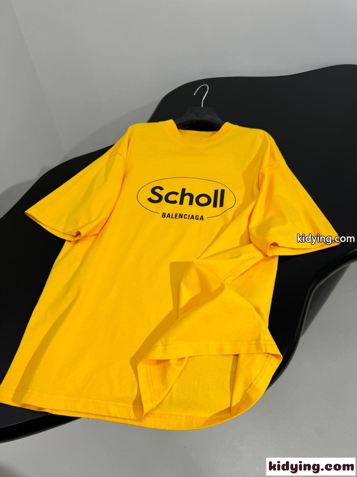 バレンシアガ Tシャツ コピー シンプル I SCHOLL 半袖Tシャツ ユニセックス-3