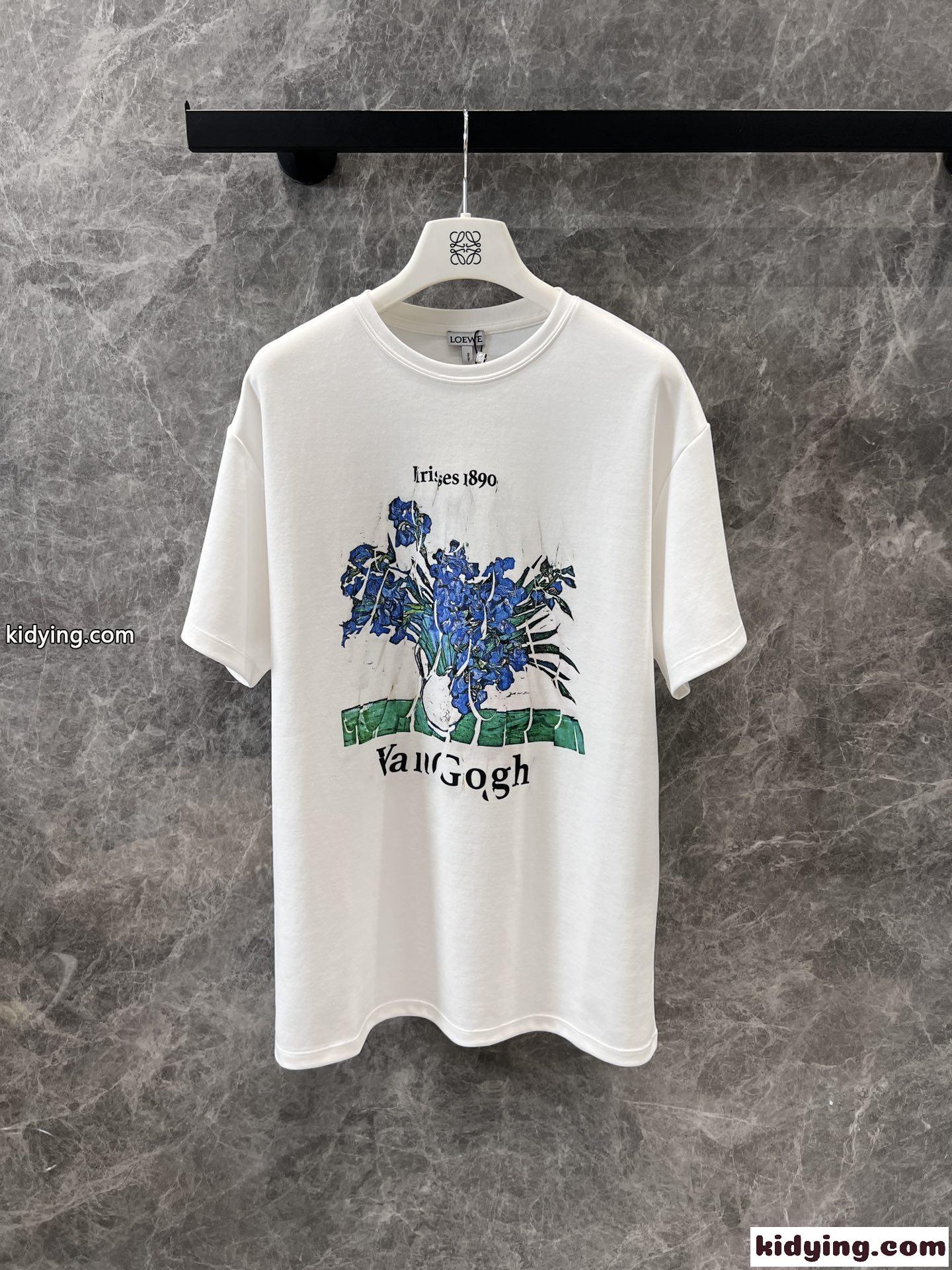 ロエベ Tシャツ コピー ユニセックス リラックスフィット プリントTシャツ-1