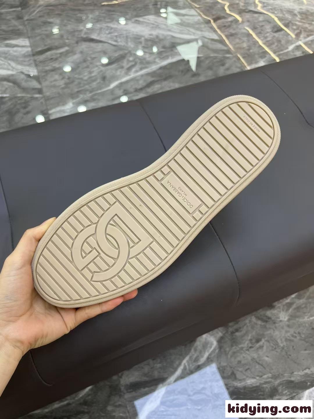 洗練された 新作 ドルチェ&ガッバーナ コピー D&G サントロペ レザー スニーカー ホワイト-3
