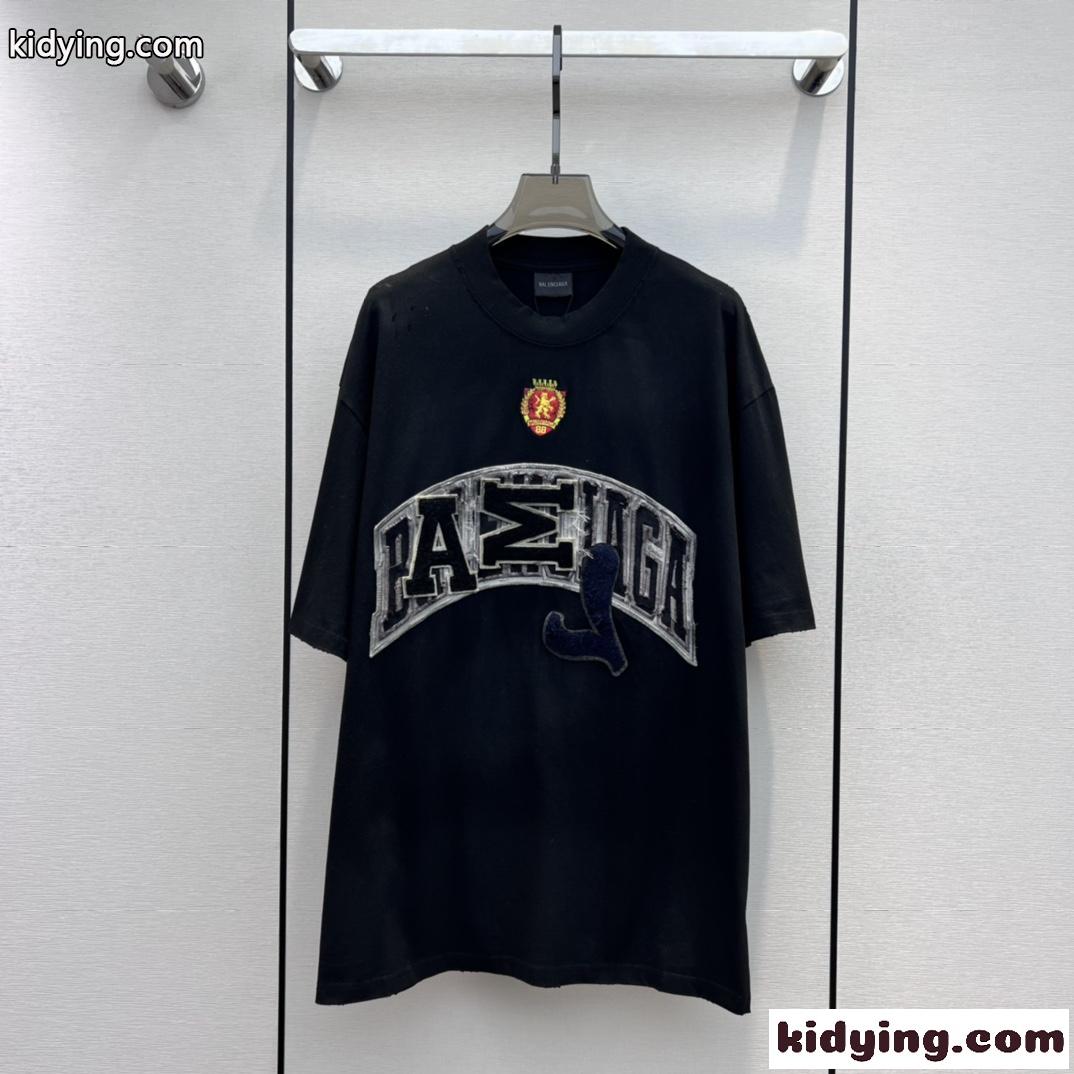 ユニセックス オーバーサイズ バレンシアガ Tシャツ コピー SKATER 半袖Tシャツ-1
