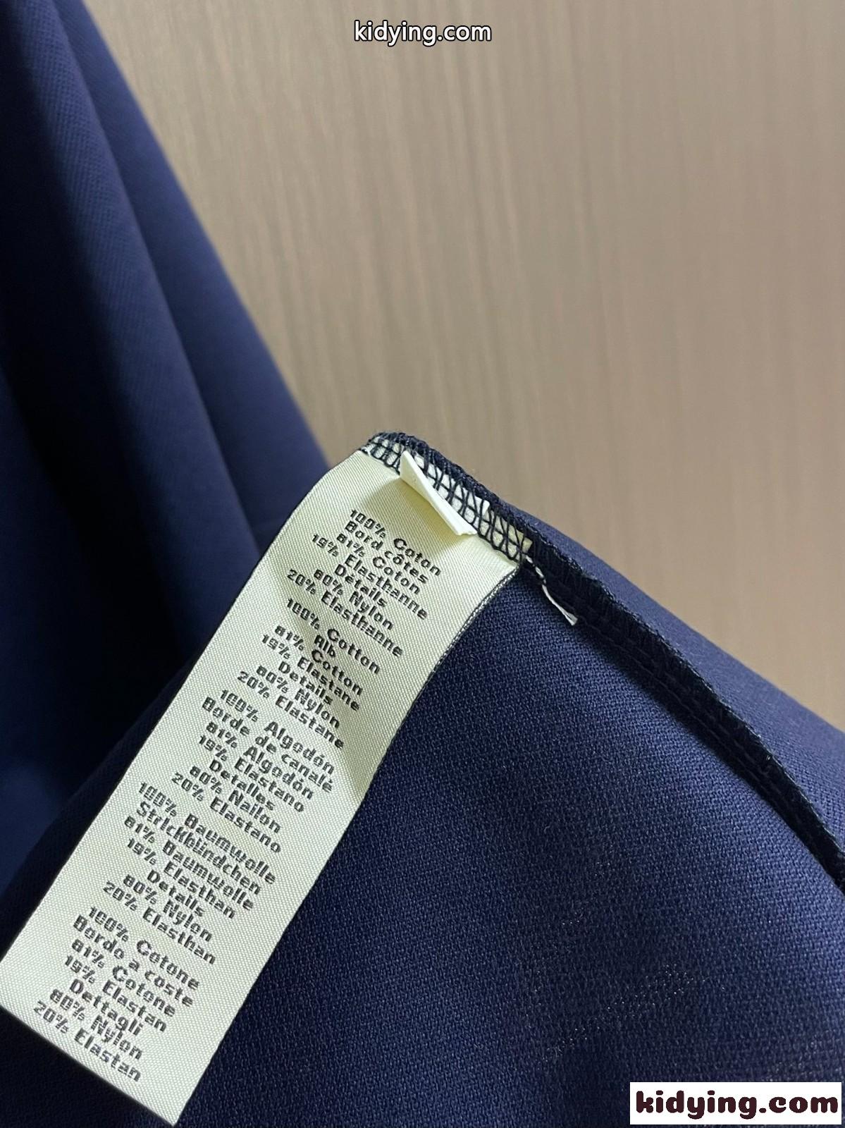 シンプル サドルステッチTシャツ エルメス Tシャツ コピー コットン ネイビー-4