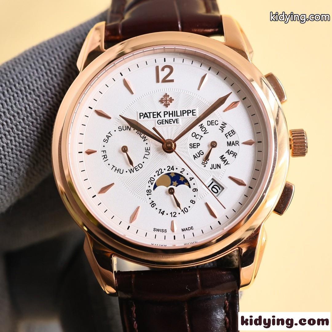 クラシック 人気 パテック・フィリップ 時計 コピー ムーンフェイズ 42mm ウォッチ-1