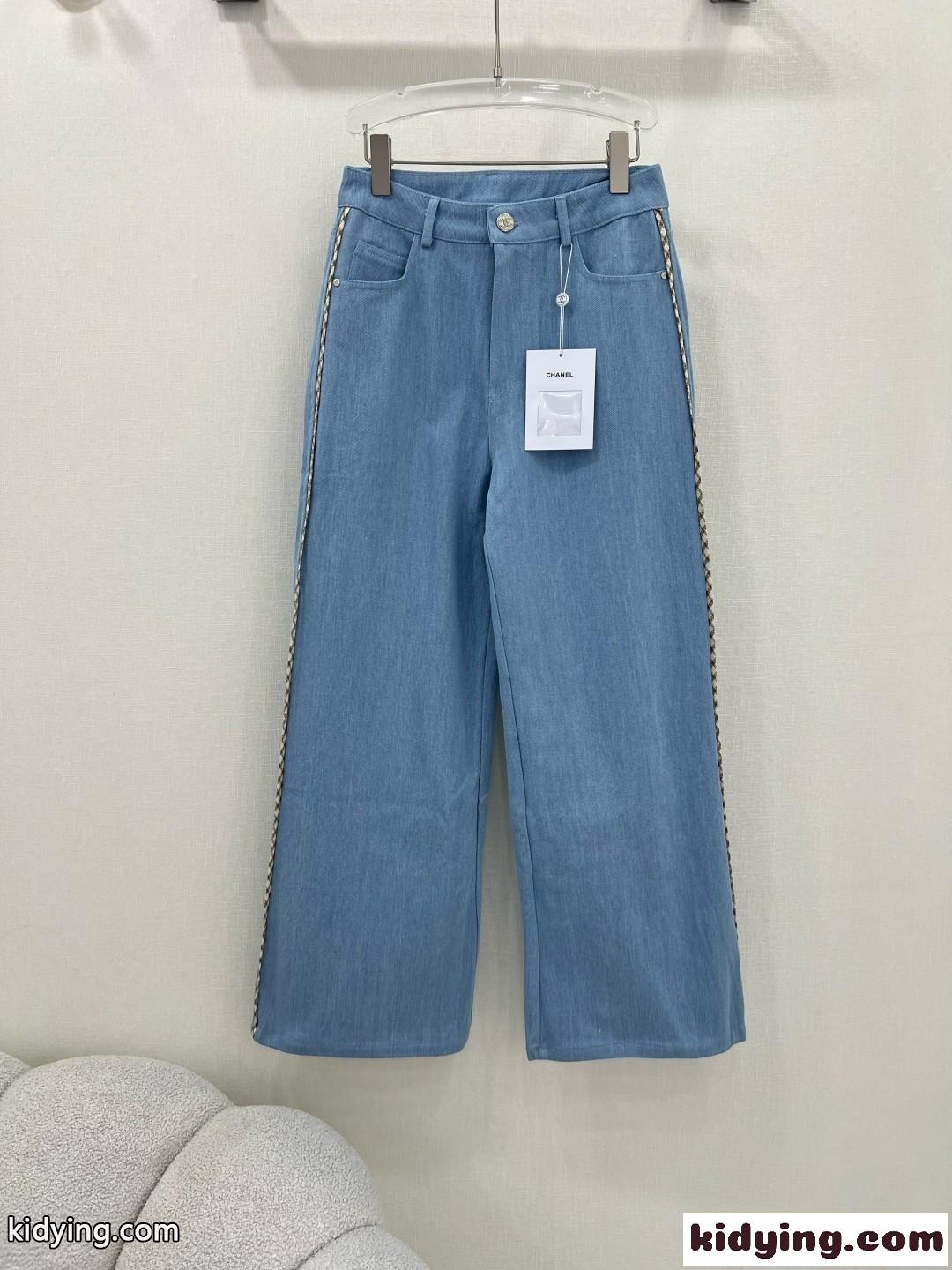 シャネル ジーンズ コピー レディース シンプル 合わせやすい デニムパンツ-1