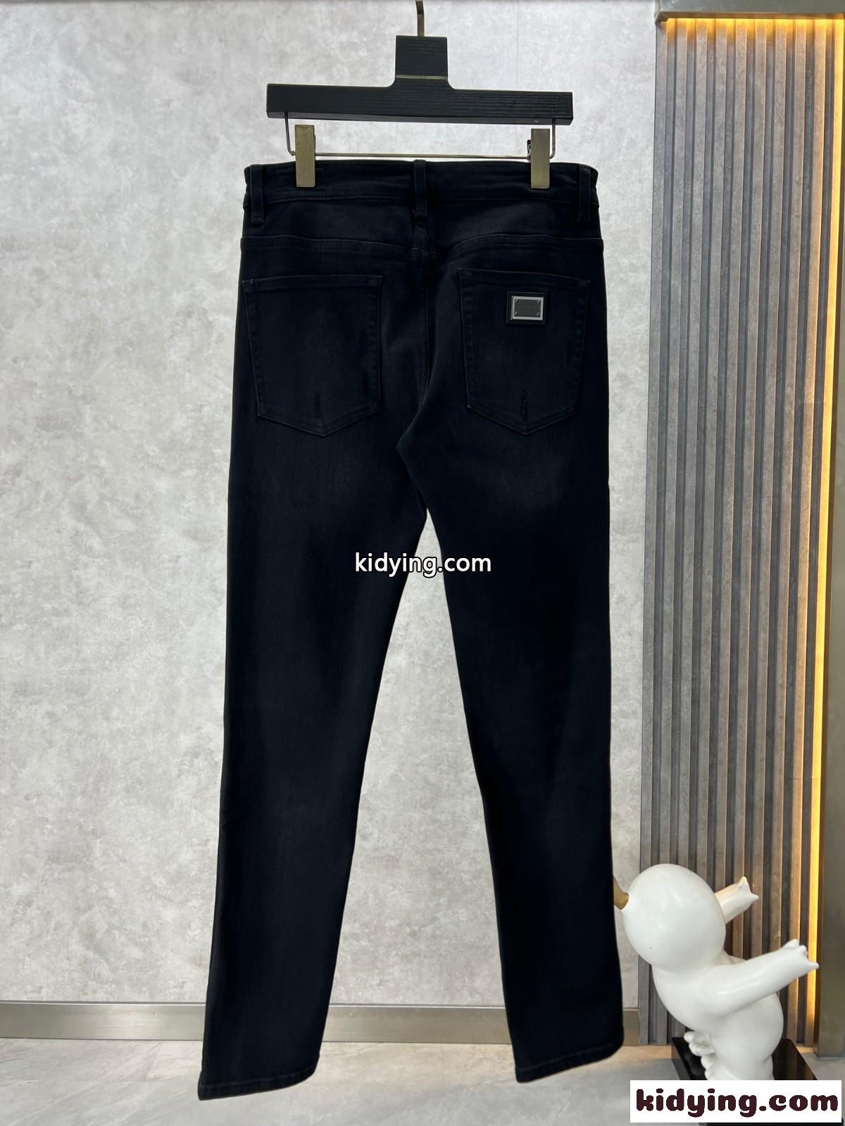 おしゃれ ドルチェ&ガッバーナ ジーンズ コピー 合わせやすい ダメージ加工 メンズ デニムパンツ-1