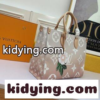 このOnTheGo中号の手袋は,シボレザーで古典的なMonogram模様の目立つ拡大をしております ルイヴィトンのバック コピー-2