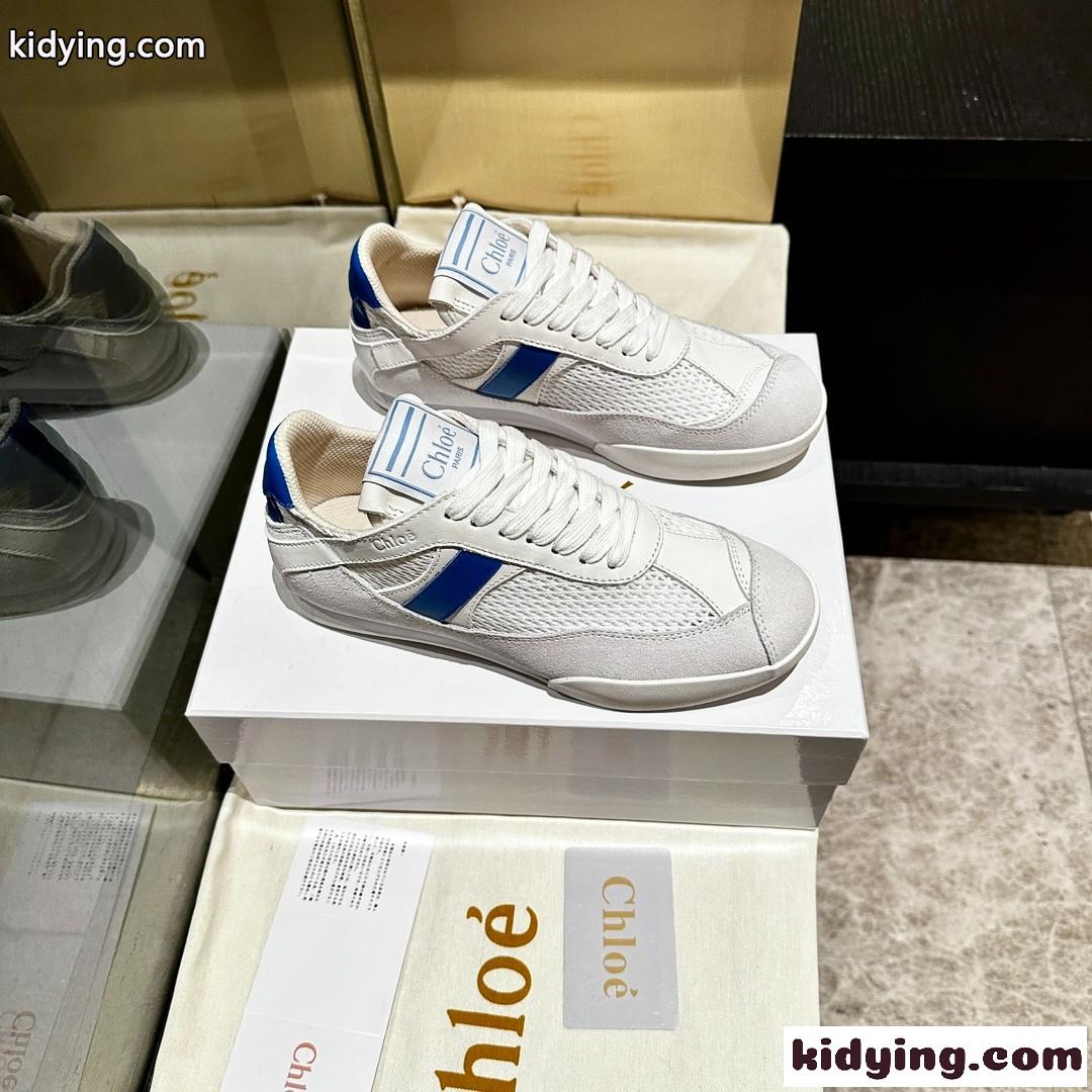 メッシュ&レザー クロエ スニーカー スーパーコピー CHLOÉ KICK スニーカー-0