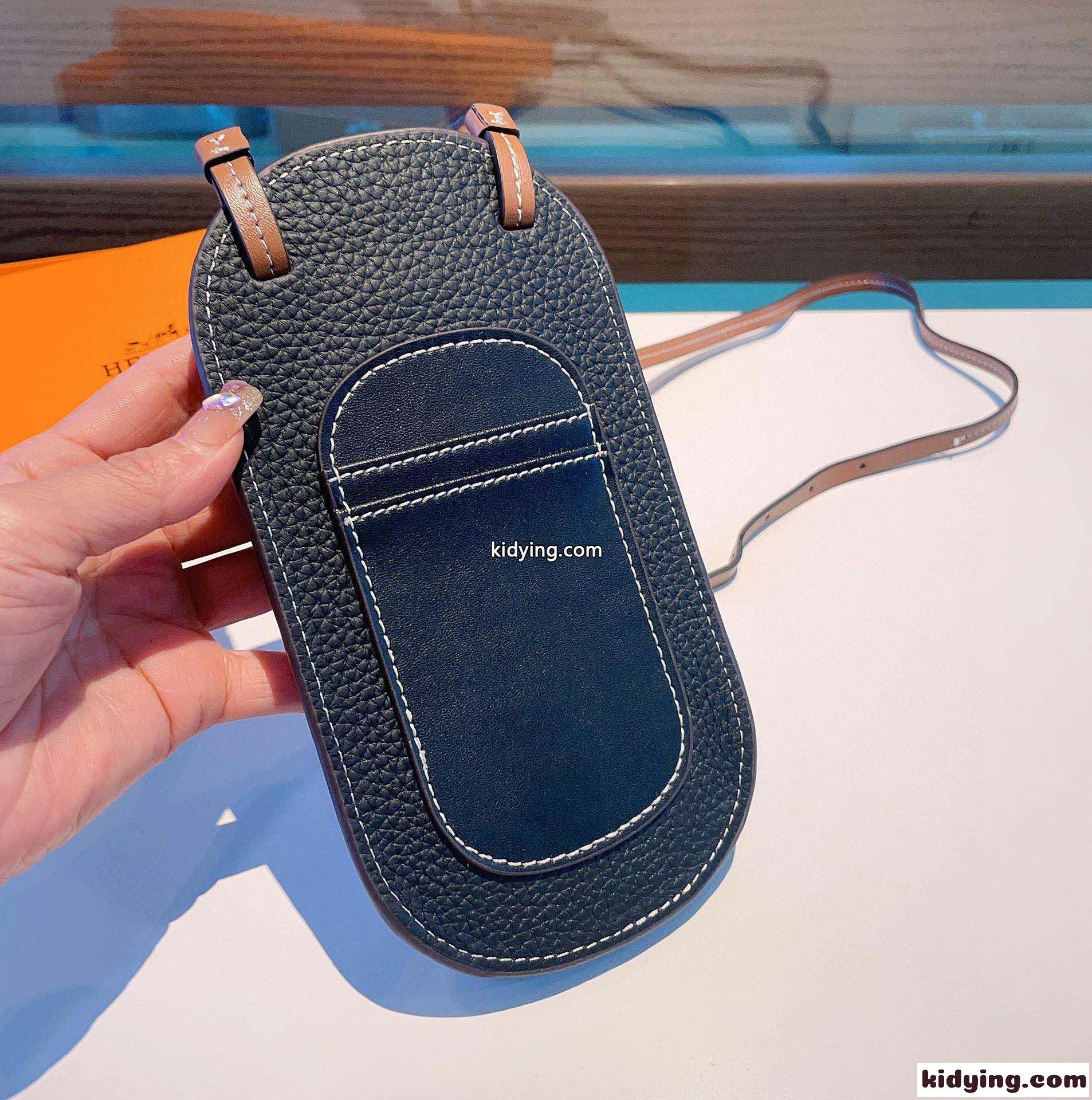 おしゃれ スマホポーチ エルメス アイフォンケース 偽物 ポシェット ブラック-2