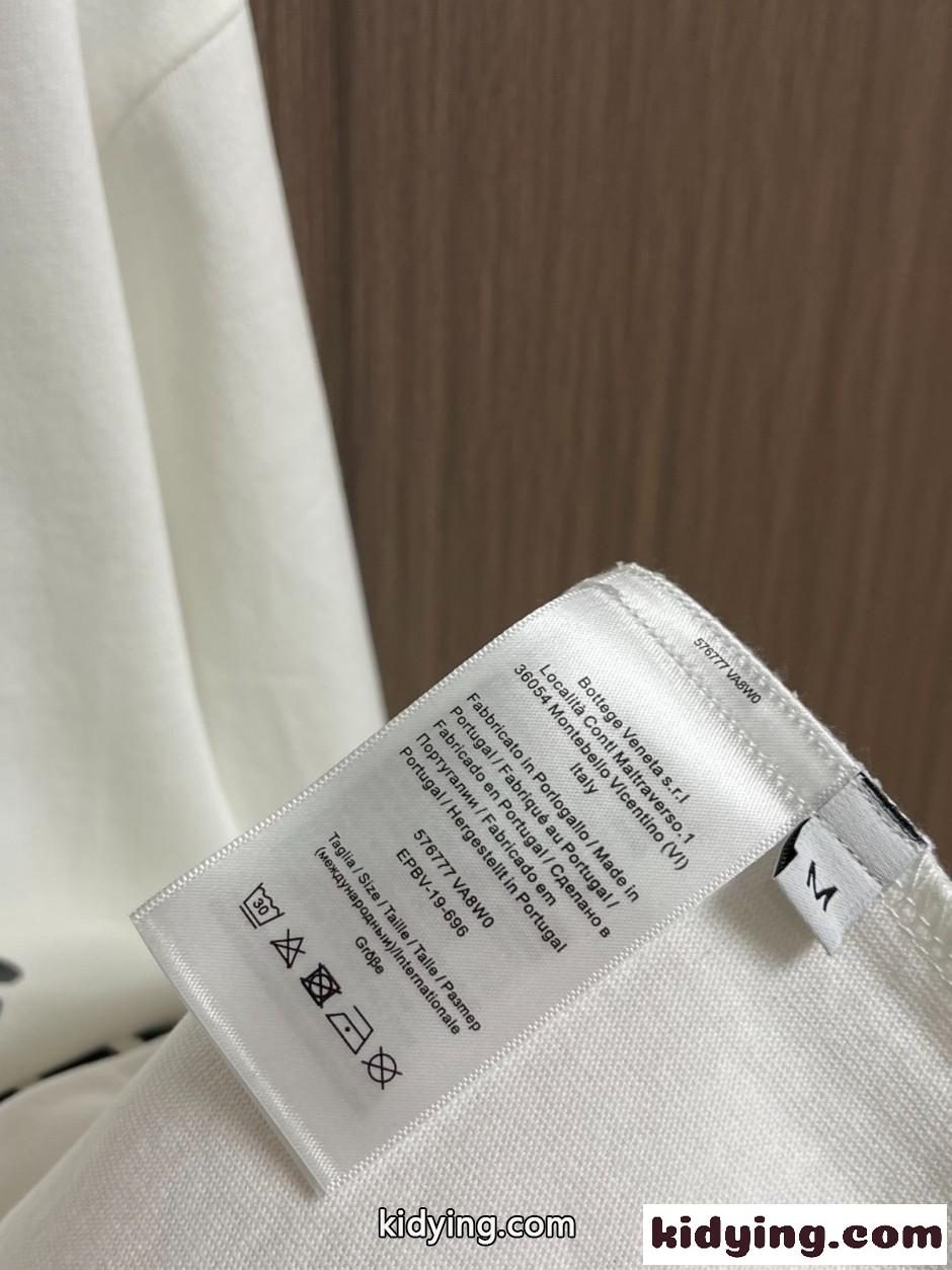メッセージプリント ロングスリーブTシャツ ボッテガ・ヴェネタ Tシャツ コピー ホワイト-4