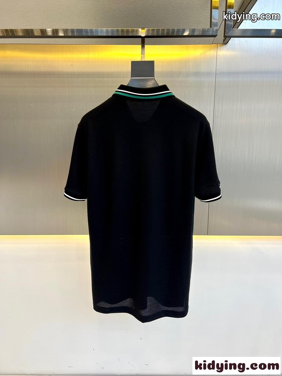 洗練された カジュアル グッチ Tシャツ コピー 半袖 ポロシャツ ブラック-3