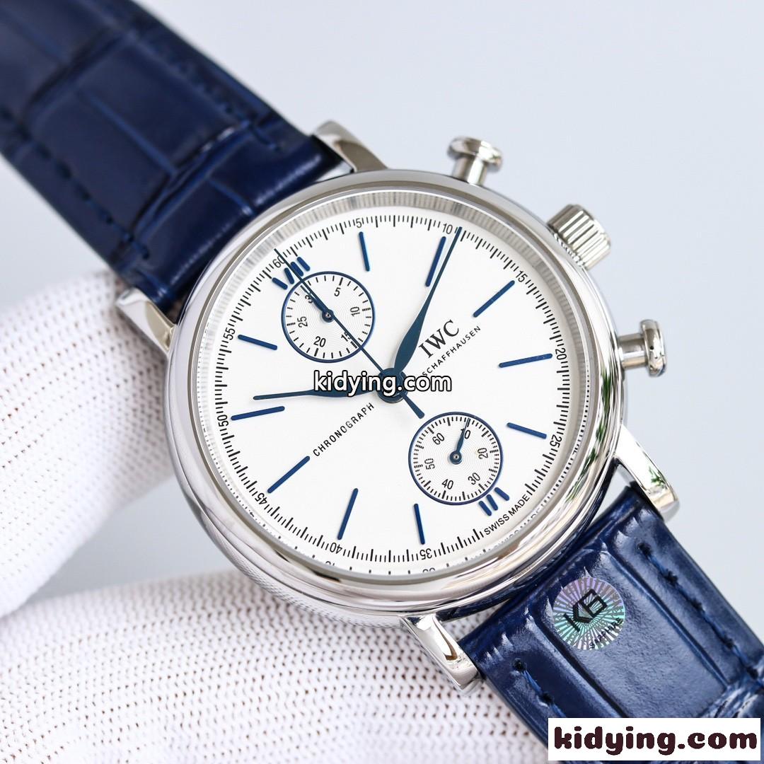 IWC 多機能 上品 39mm アナログ メンズ 腕時計 ウォッチワインダー 時計 コピー カジュアル ビジネス-0