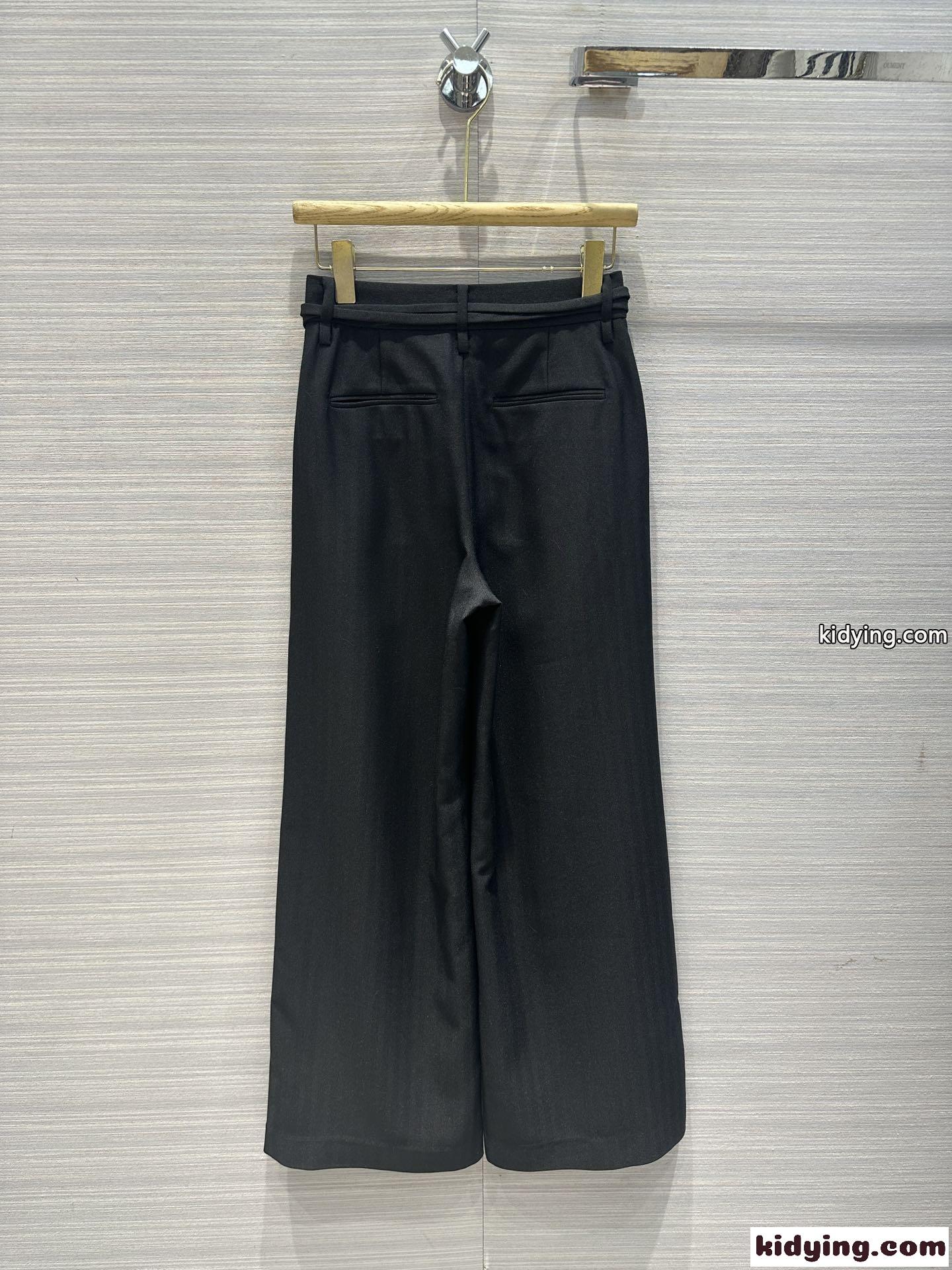 アレキサンダーワング パンツ コピー ヘリンボーン テーラリング ラップタイ パンツ-4