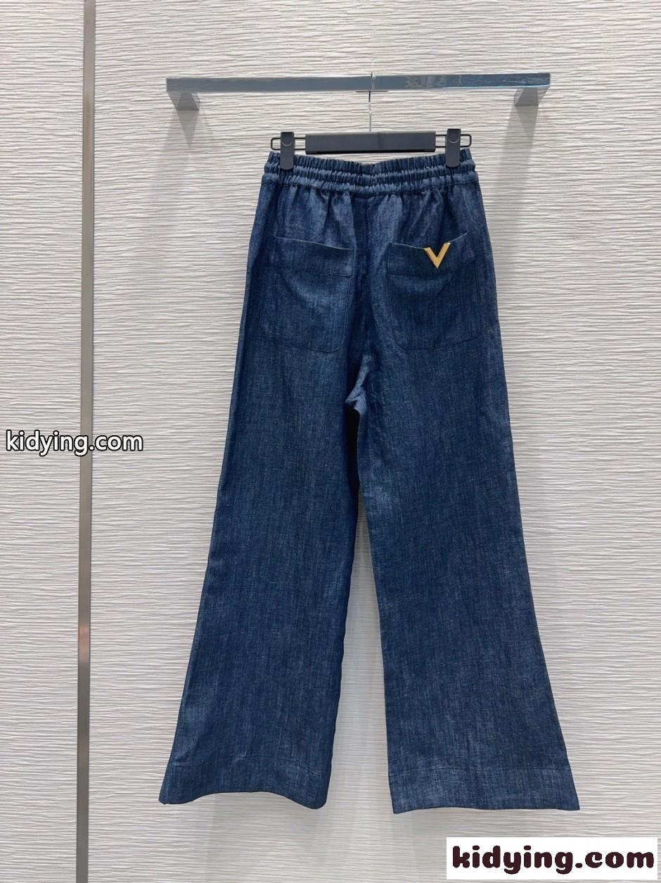 ヴァレンティノ ジーンズ 偽物 カジュアル 合わせやすい デニムパンツ-4