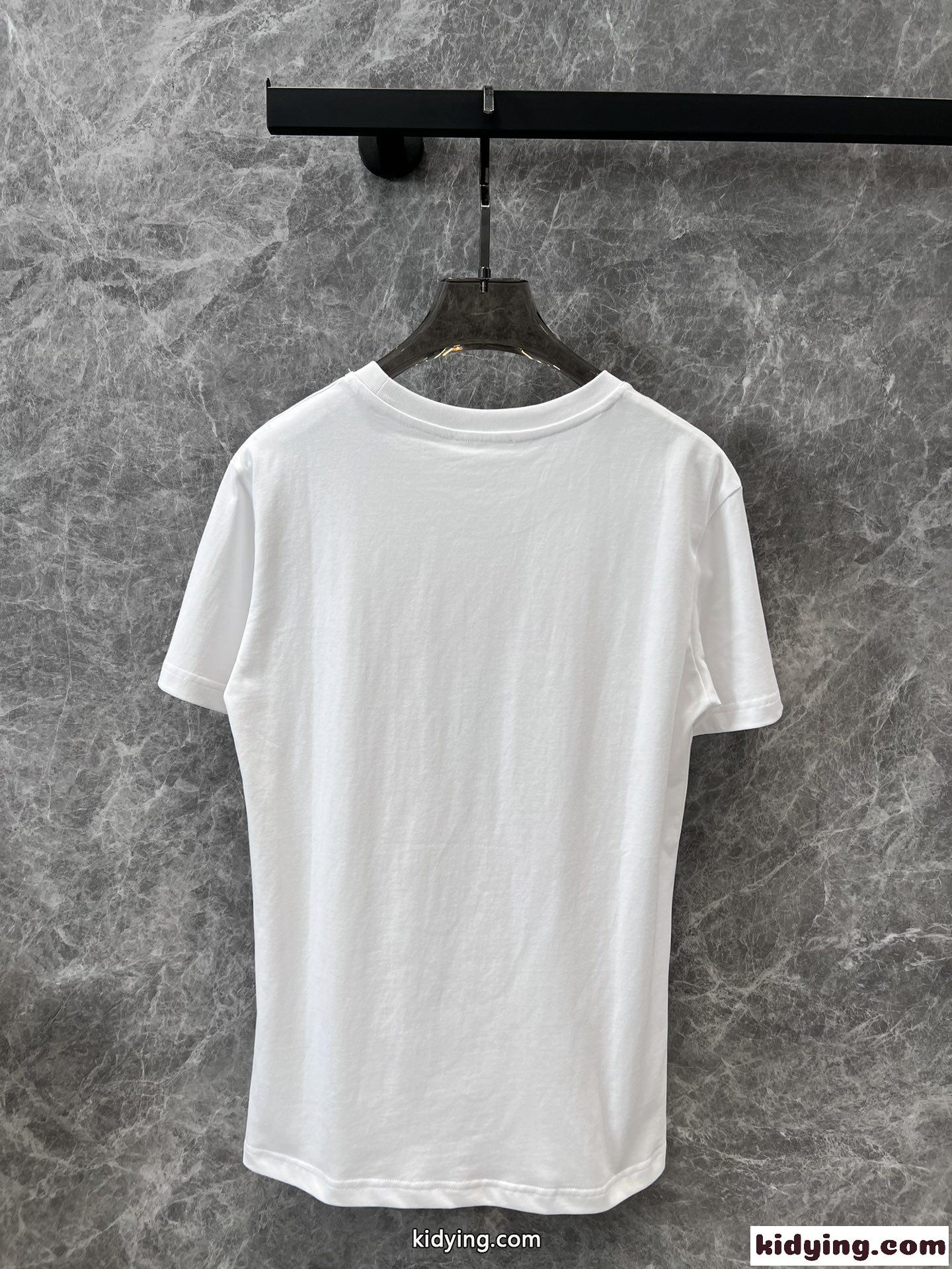 クロエ Tシャツ コピー 24SS 春夏 プリント 半袖Tシャツ クルーネック-2