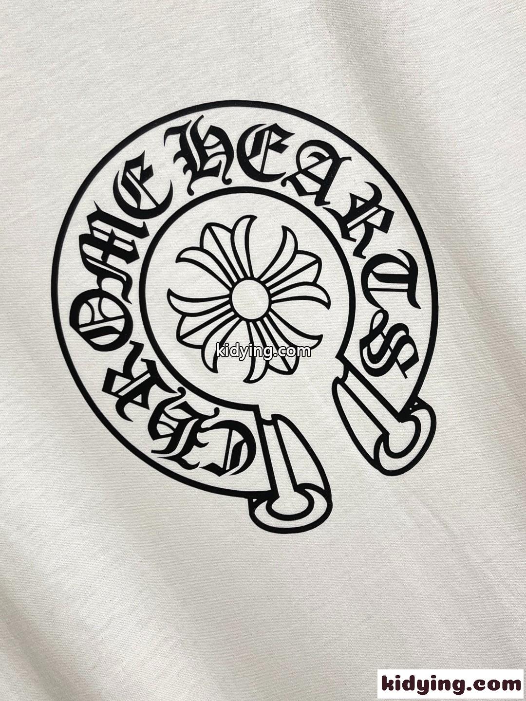 シンプル ロゴプリント クルーネック クロムハーツ Tシャツ コピー 半袖Tシャツ-5